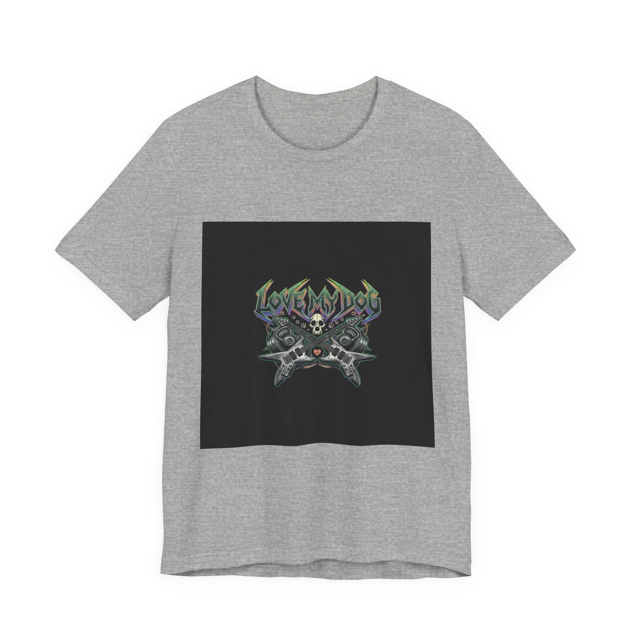Love My Dog T-Shirt | Rock & Roll Dog Mom Dad Graphic Tee