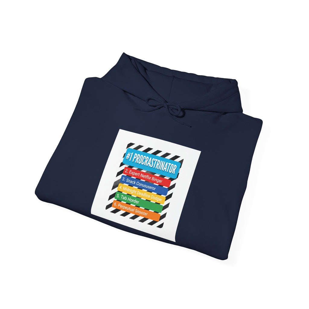 #1 Procrastinator Hoodie | Top-List Ranking Graphic, List Lover Apparel