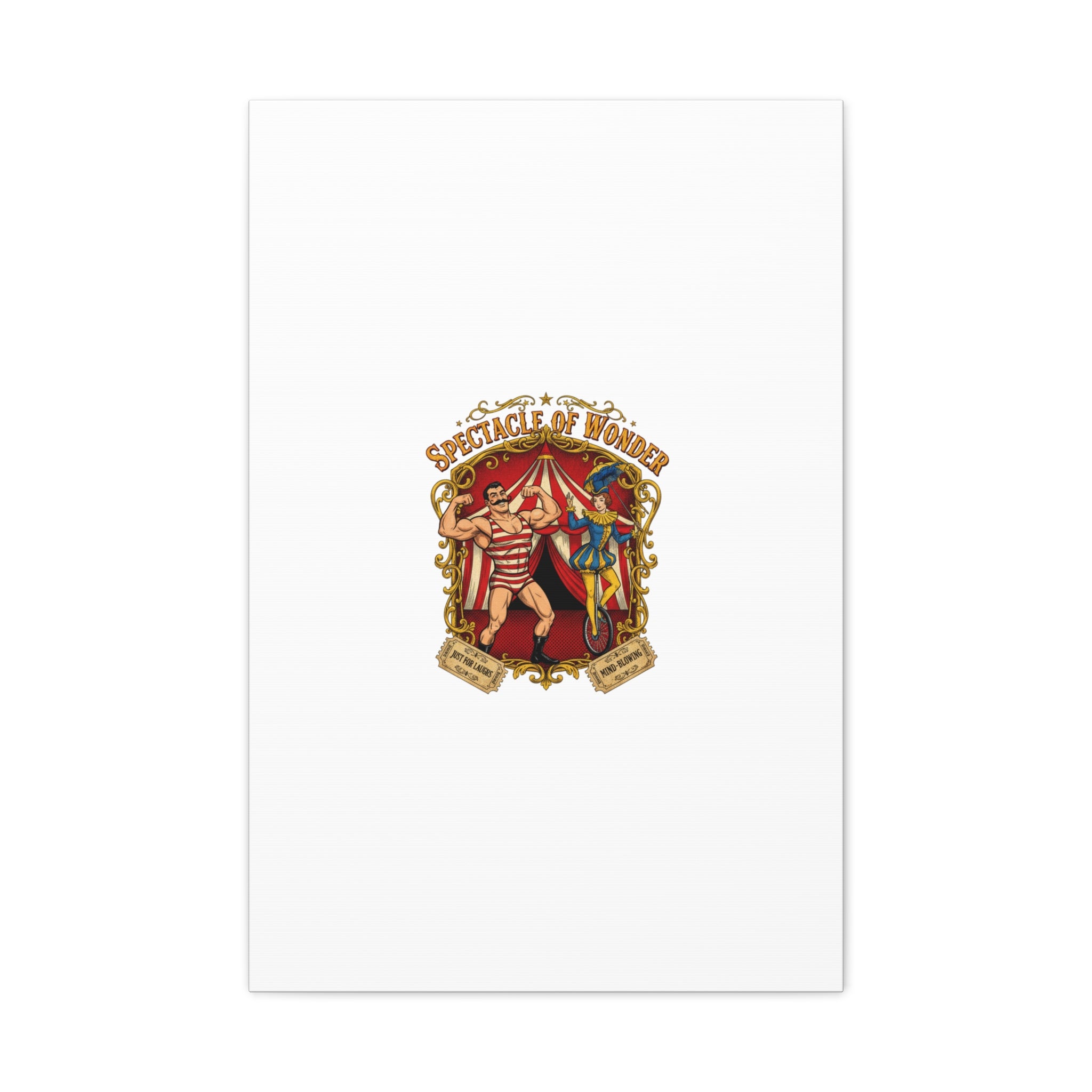 Spectacle of Wonder Circus Art Print, Canvas | Vintage Carnival Design