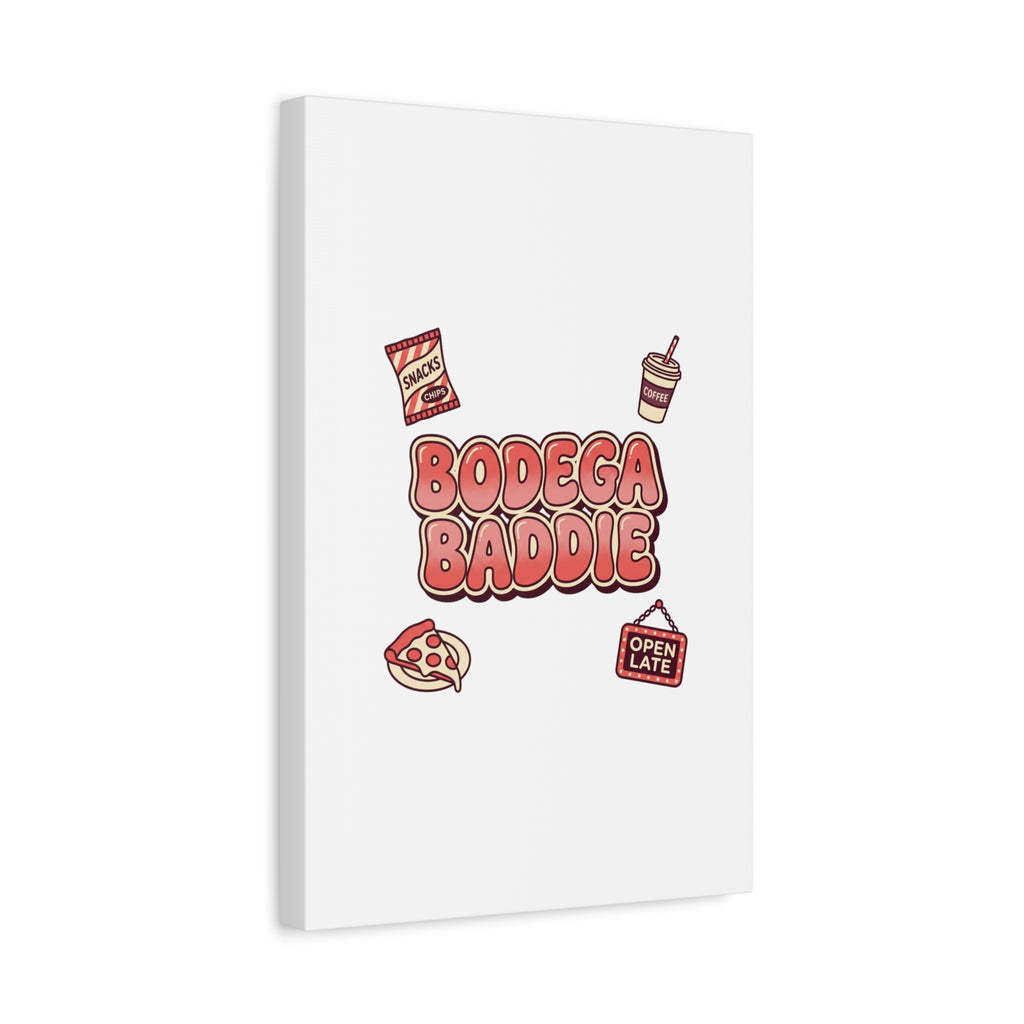 Bodega Baddie Matte Canvas, Stretched | NYC Y2K Corner Store Vibes