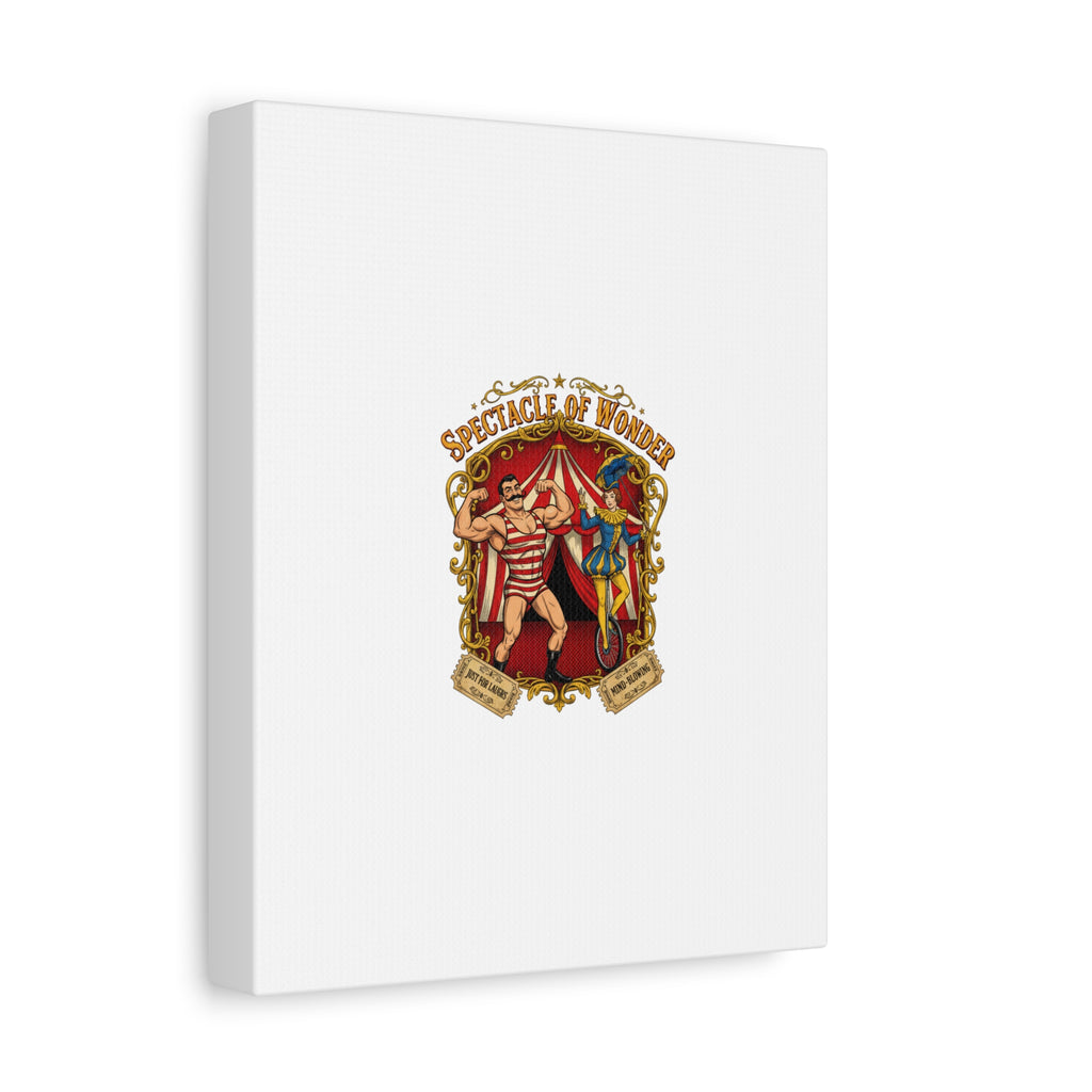 Spectacle of Wonder Circus Art Print, Canvas | Vintage Carnival Design