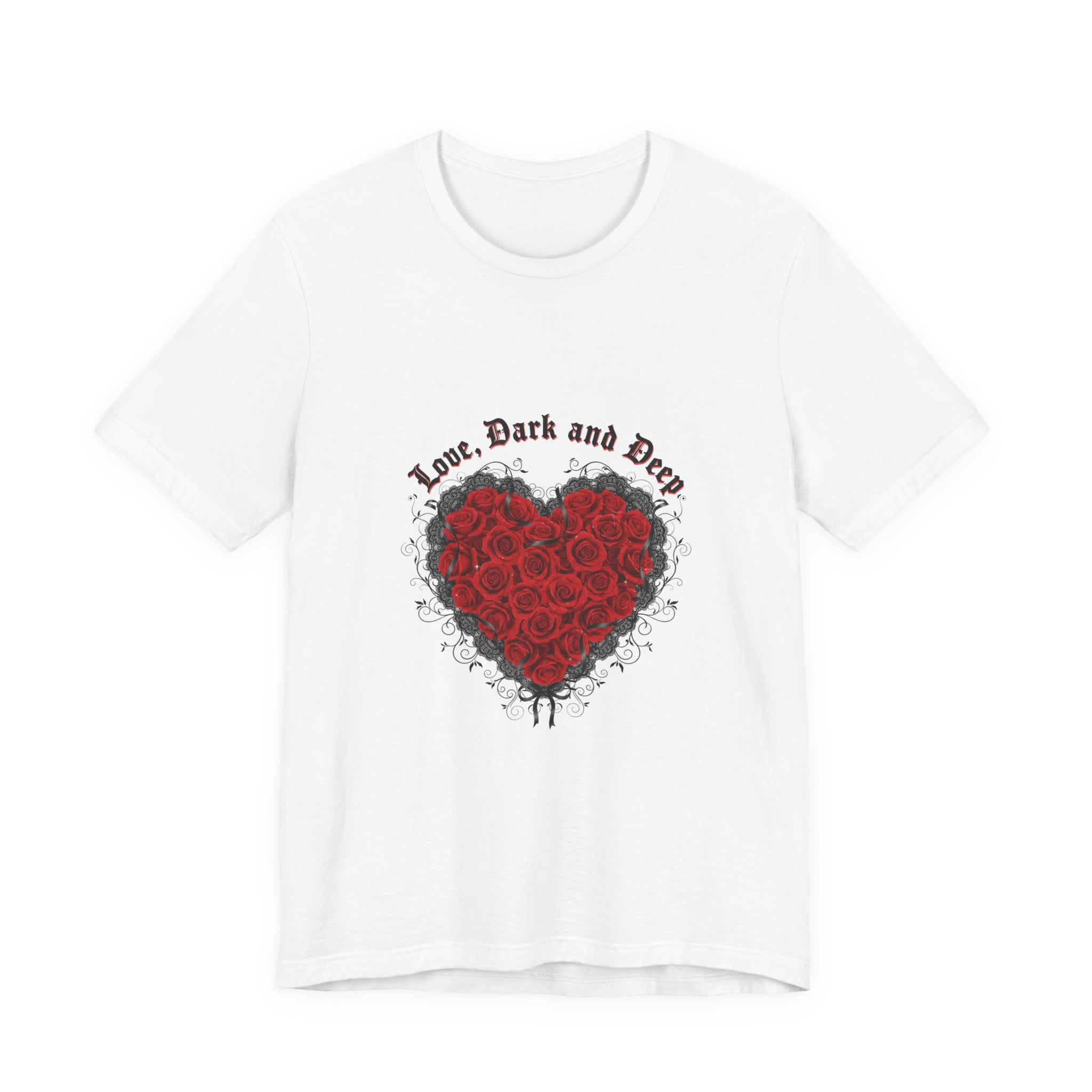 Love Dark and Deep Rose Heart Tee | Nu Romantic, Gothic Romance