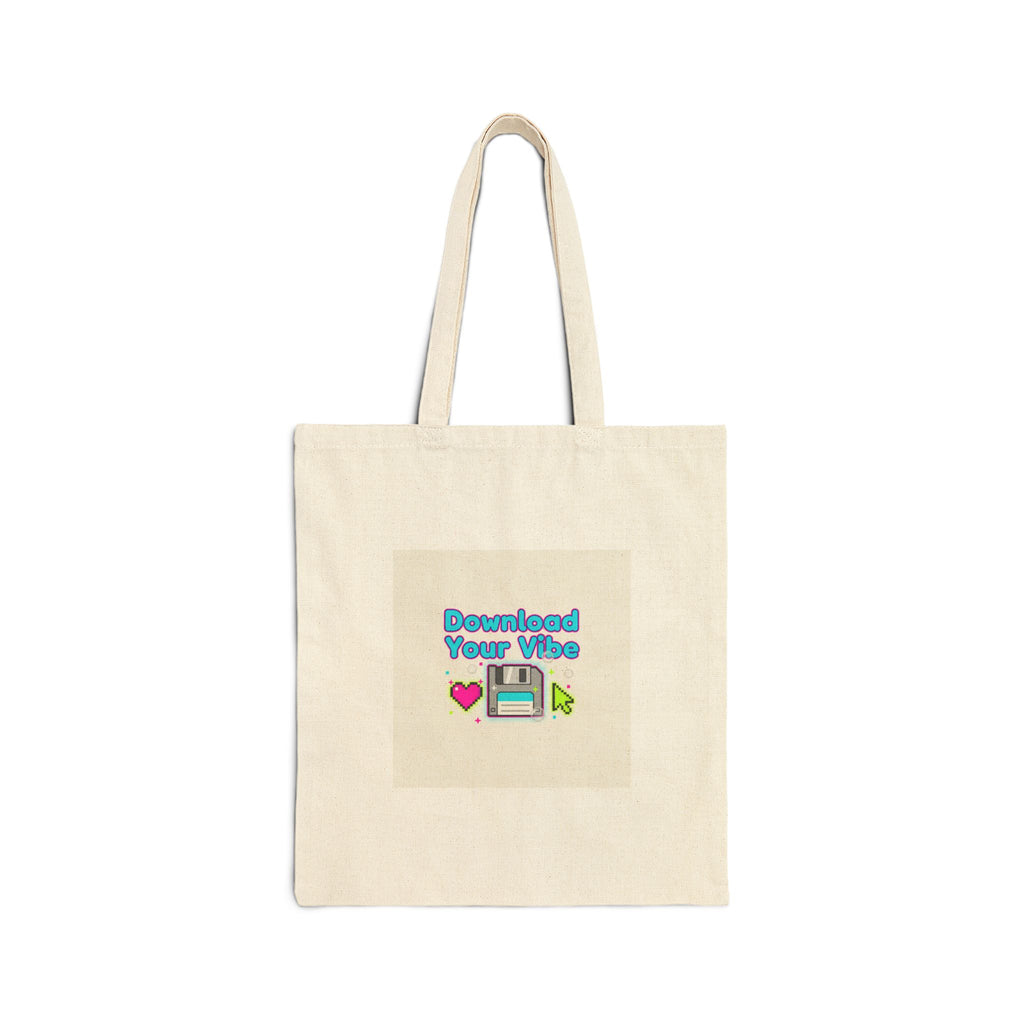 Download Your Vibe Tote | Y2K retro tech, pixel virtual pet nostalgia