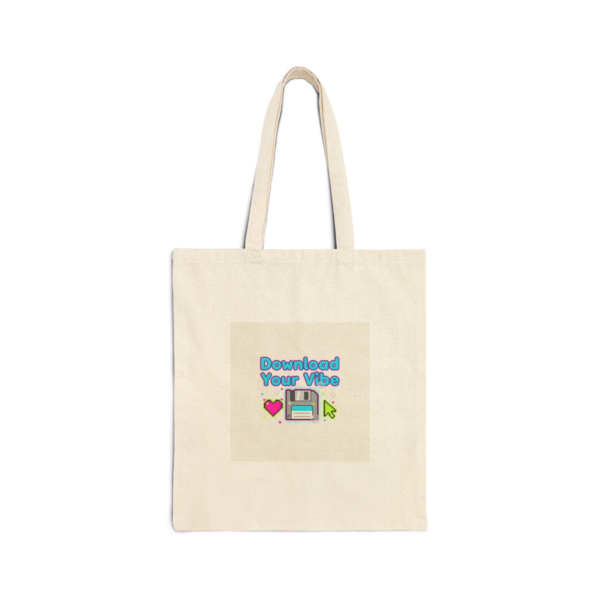 Download Your Vibe Tote | Y2K retro tech, pixel virtual pet nostalgia