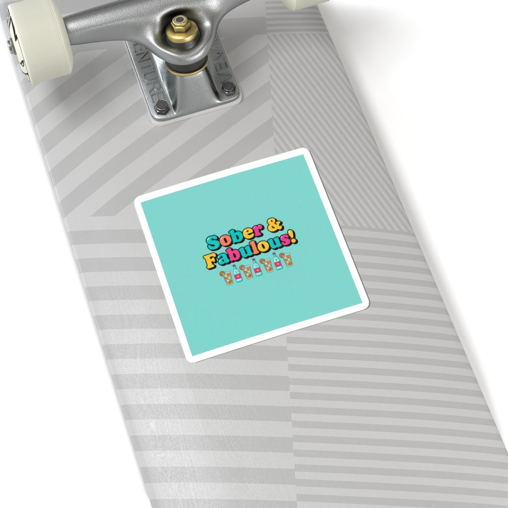Sober & Fabulous Sticker | Dry January, Mocktail Trend