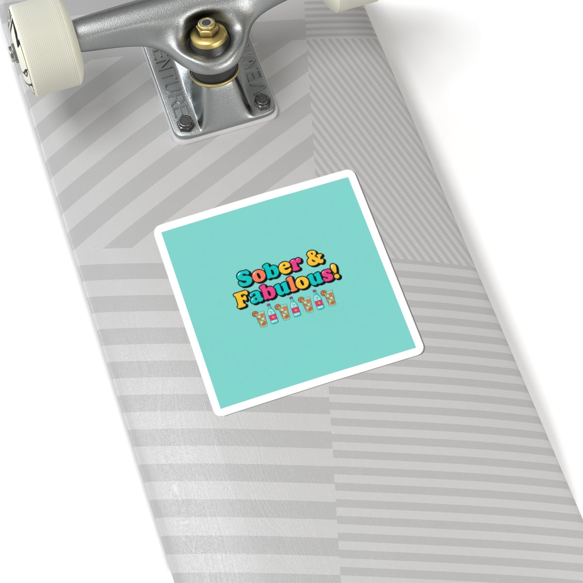 Sober & Fabulous Sticker | Dry January, Mocktail Trend