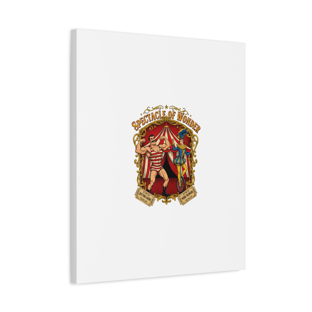 Spectacle of Wonder Circus Art Print, Canvas | Vintage Carnival Design