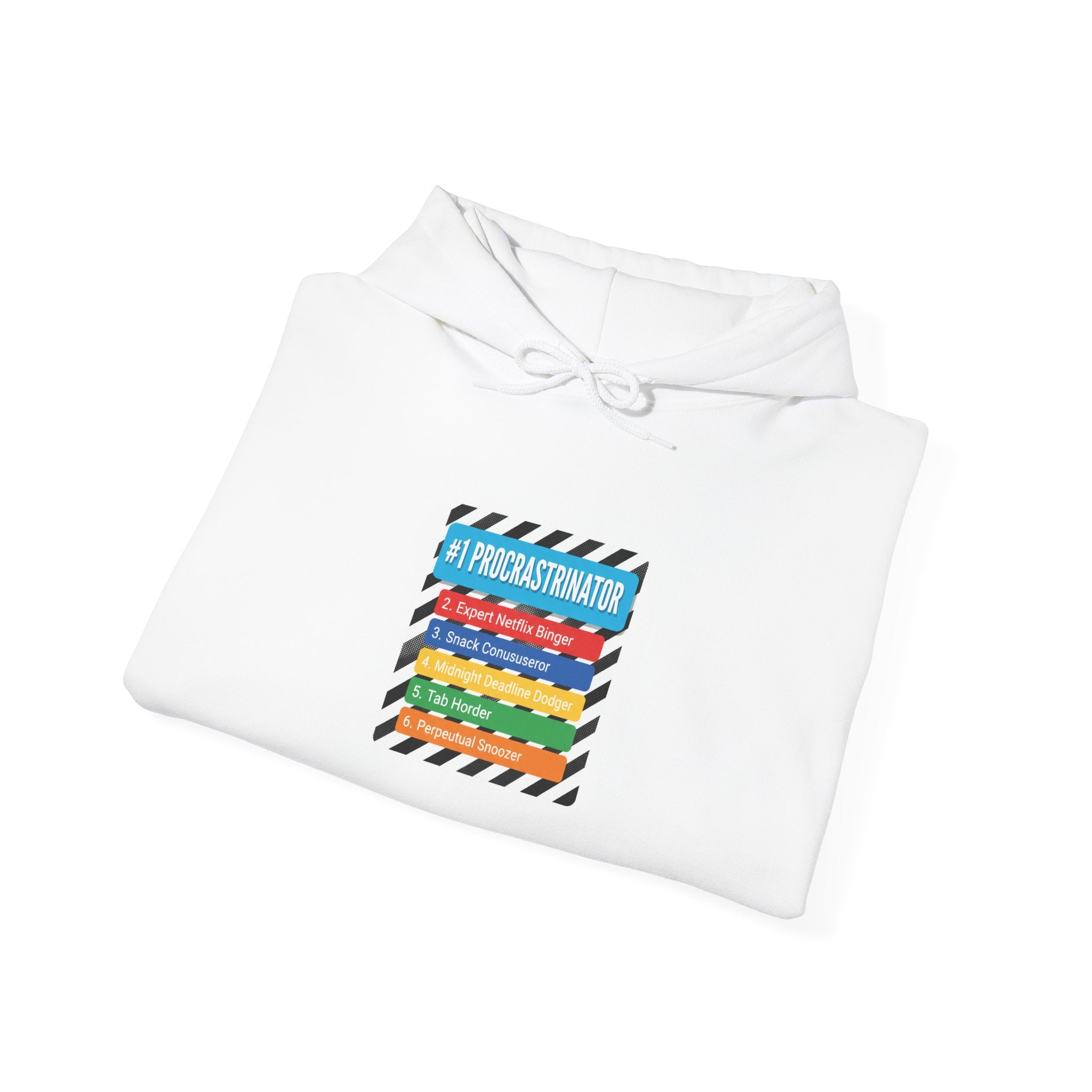 #1 Procrastinator Hoodie | Top-List Ranking Graphic, List Lover Apparel
