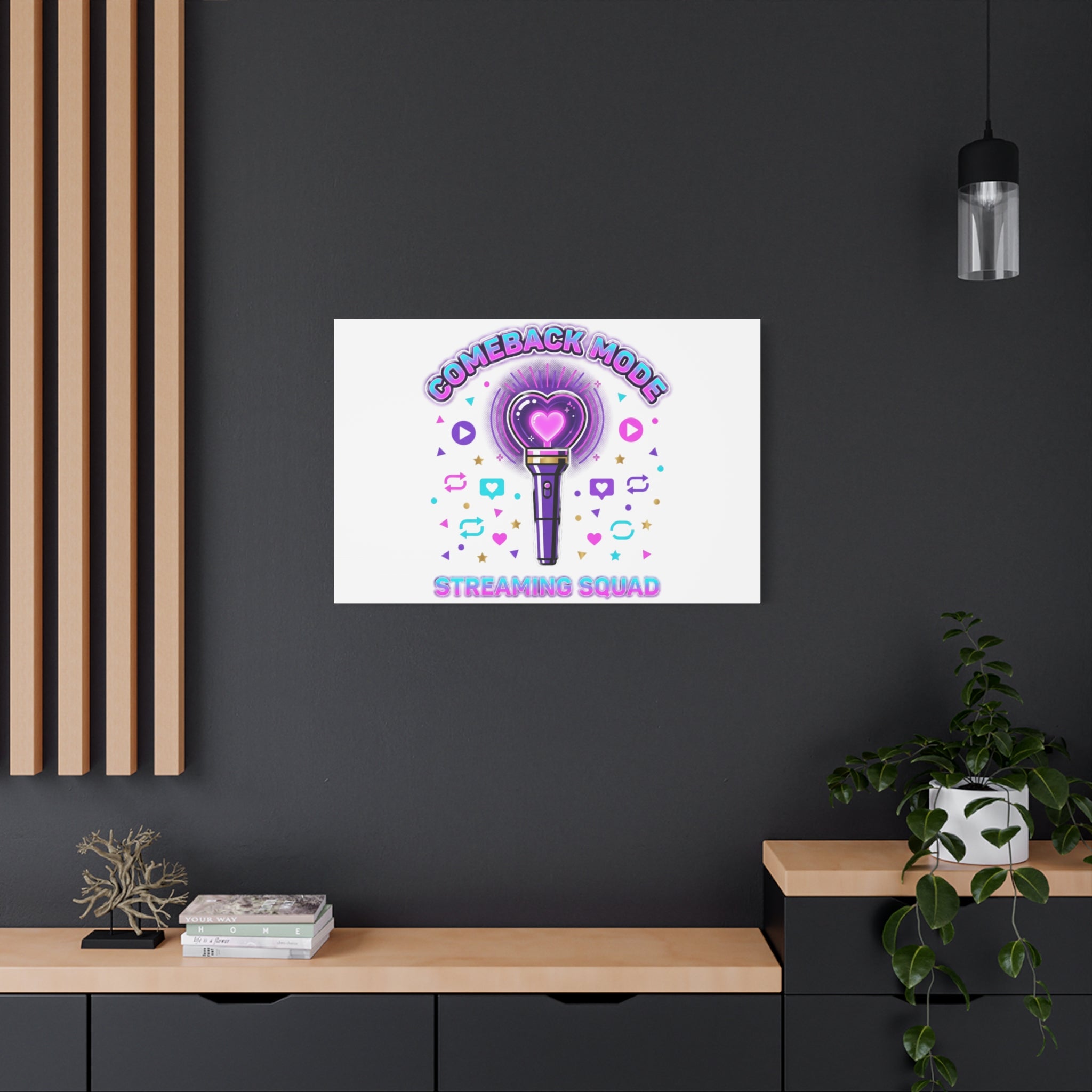 Comeback Mode Lightstick Canvas | K-pop Comeback, Streaming Squad