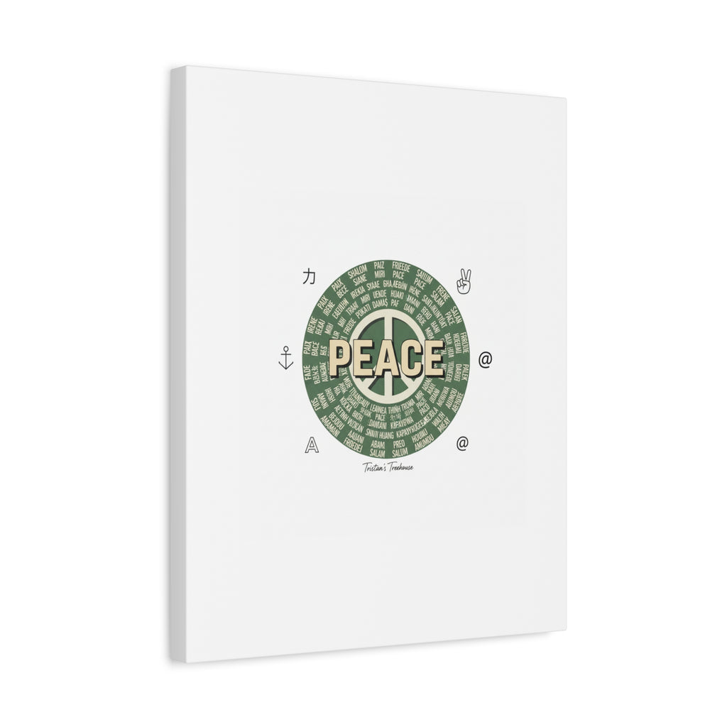 Peace doodle canvas | hand drawn sketch aesthetic, handwritten message