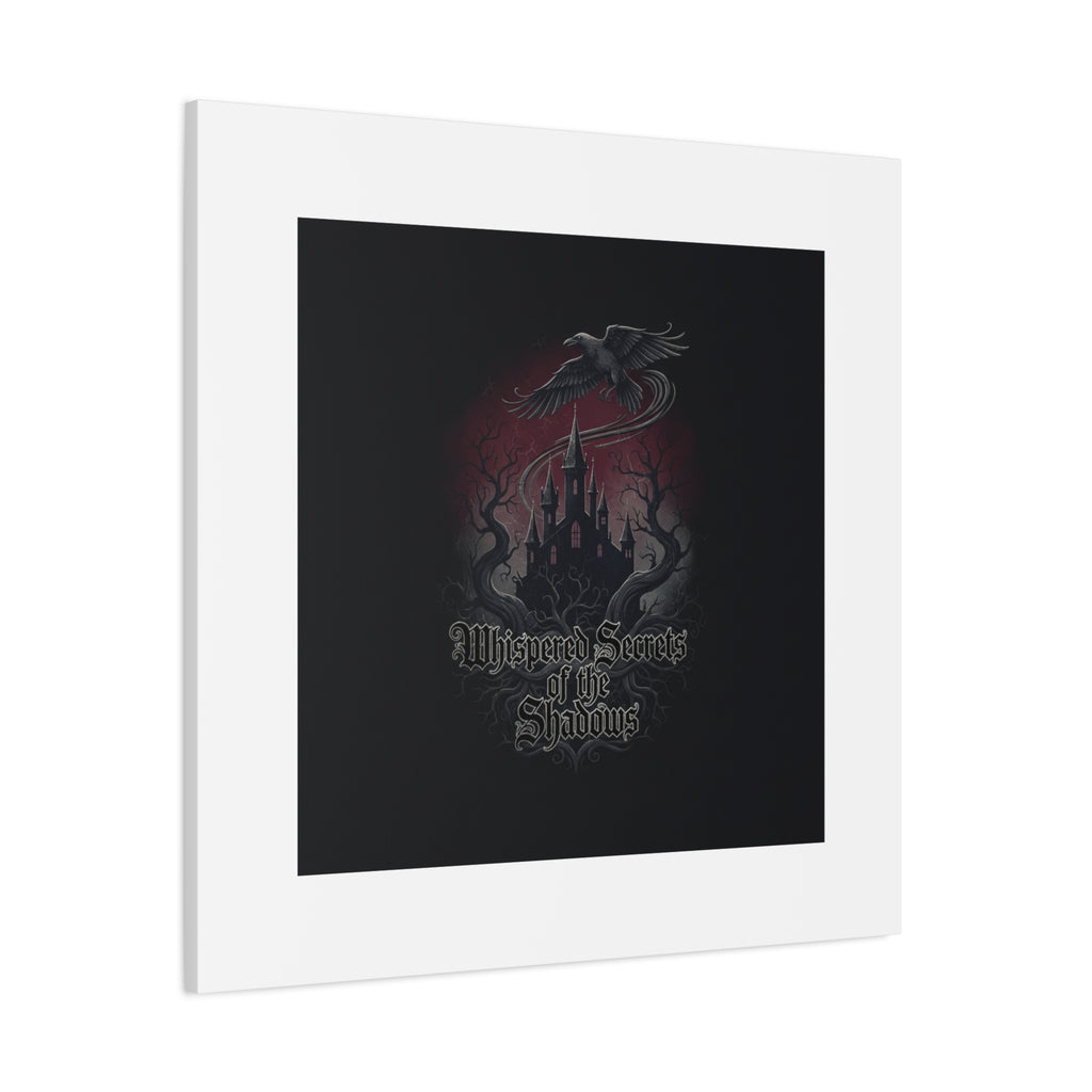 Whispered Secrets of the Shadows Castle Wall Art, Matte Canvas | Gothic Medieval Decor