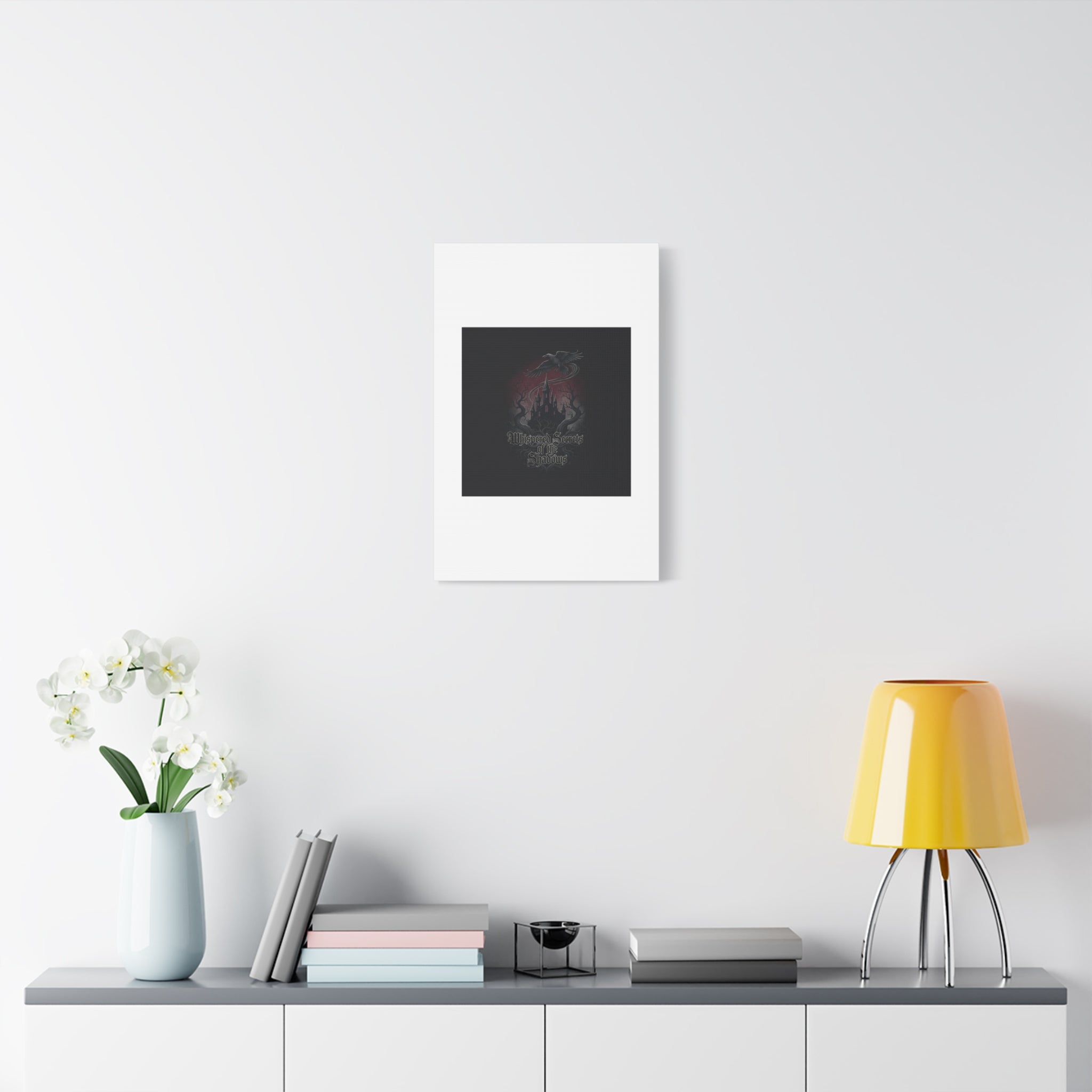 Whispered Secrets of the Shadows Castle Wall Art, Matte Canvas | Gothic Medieval Decor