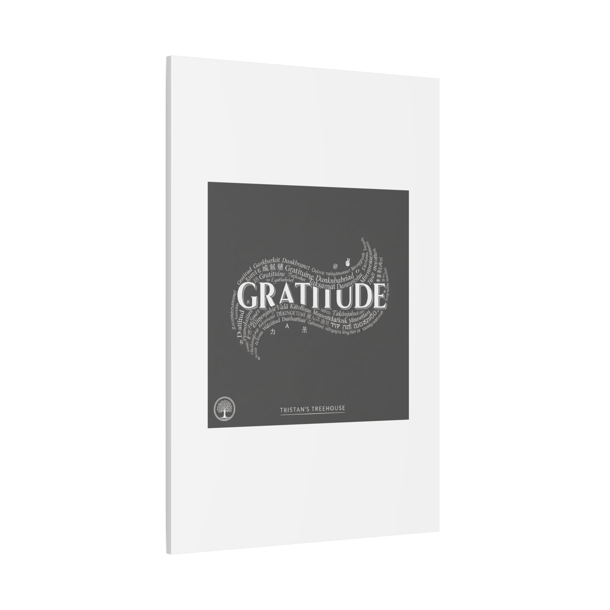 Gratitude Wall Art Matte Canvas | Tiny Treats, sweet uplifting print