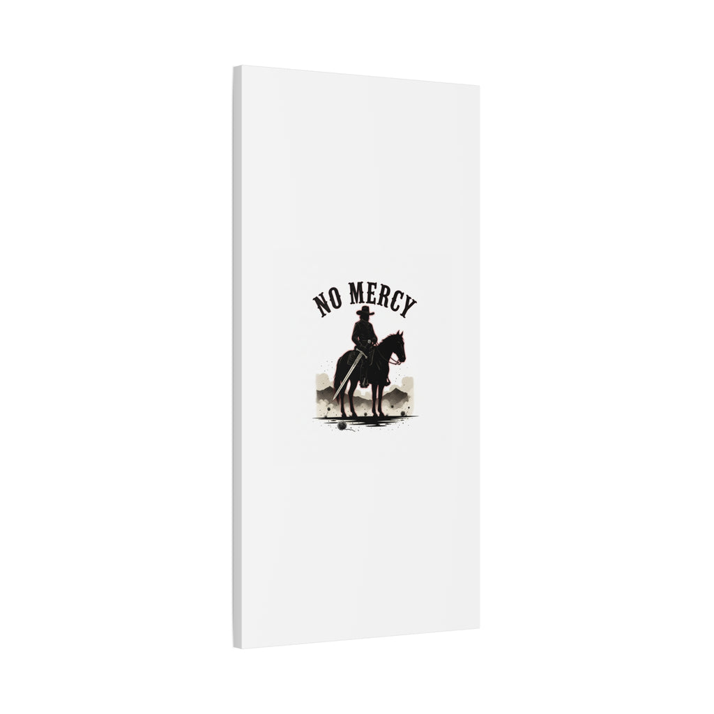 No Mercy Cowboy Skull Canvas | western skull art, gothic Americana
