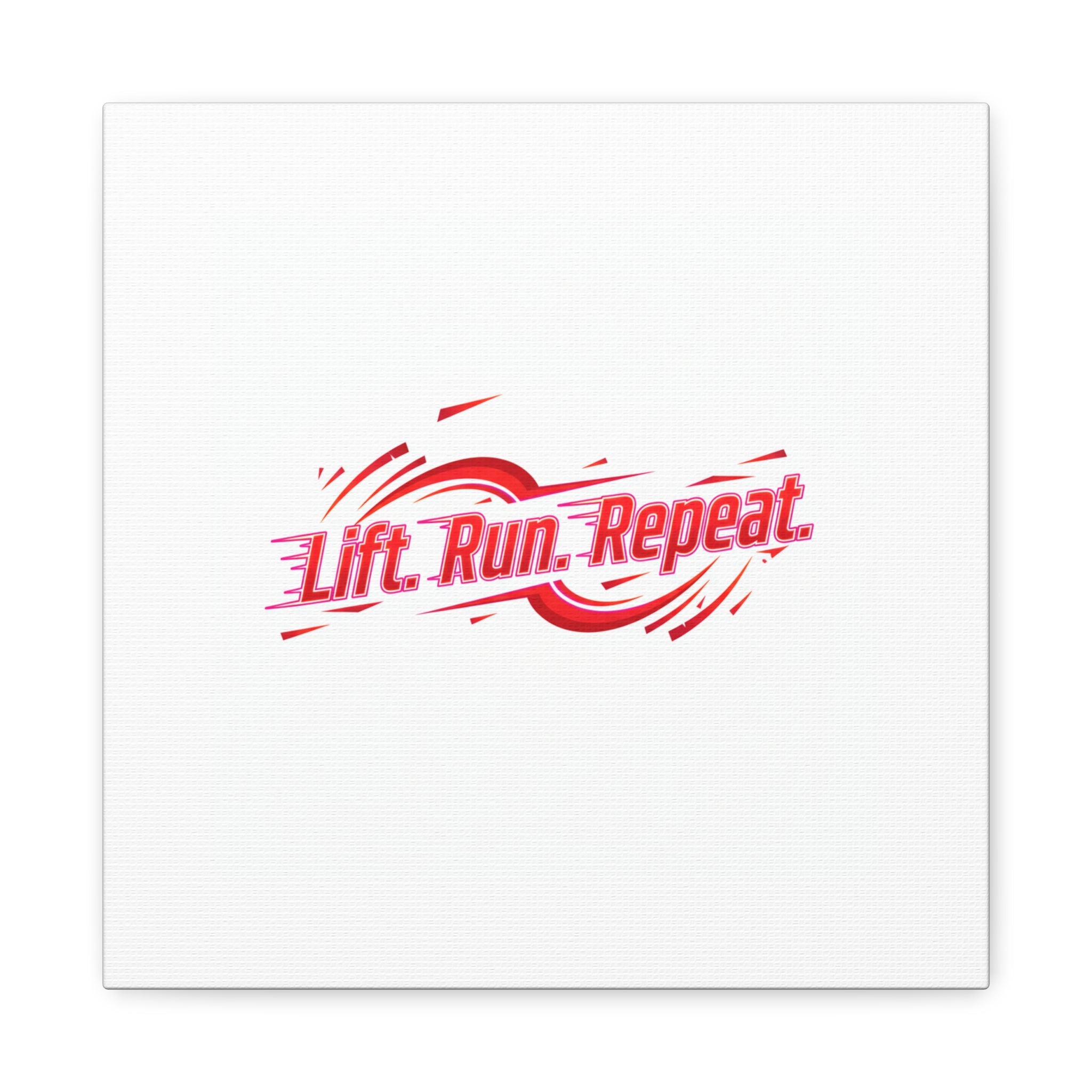 Lift Run Repeat Canvas | Fitness Wall Art, Gym Motivation