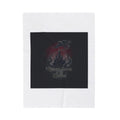 Medieval Castle Raven Velvet Throw Blanket | Castlecore, Dark Academia
