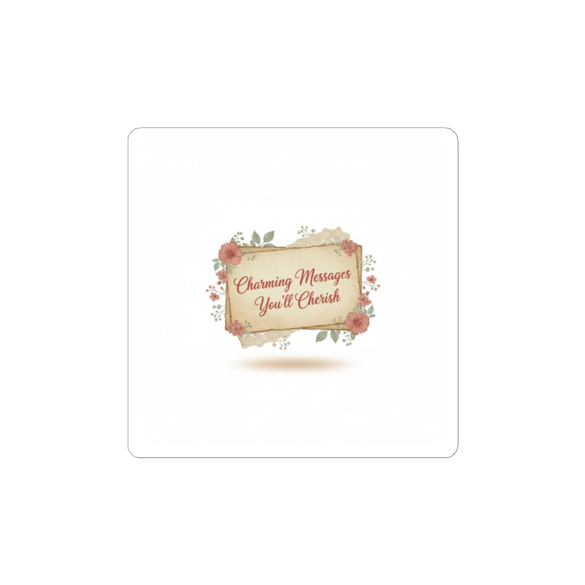 Vintage Love Letter Wax Seal Sticker | handwritten typewriter romance
