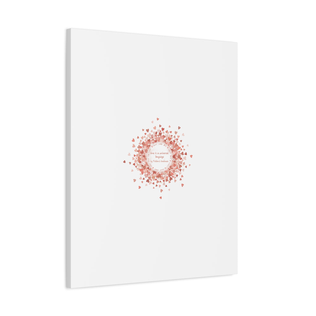 Tiny Heart Confetti Canvas | Matte Stretched Wall Art