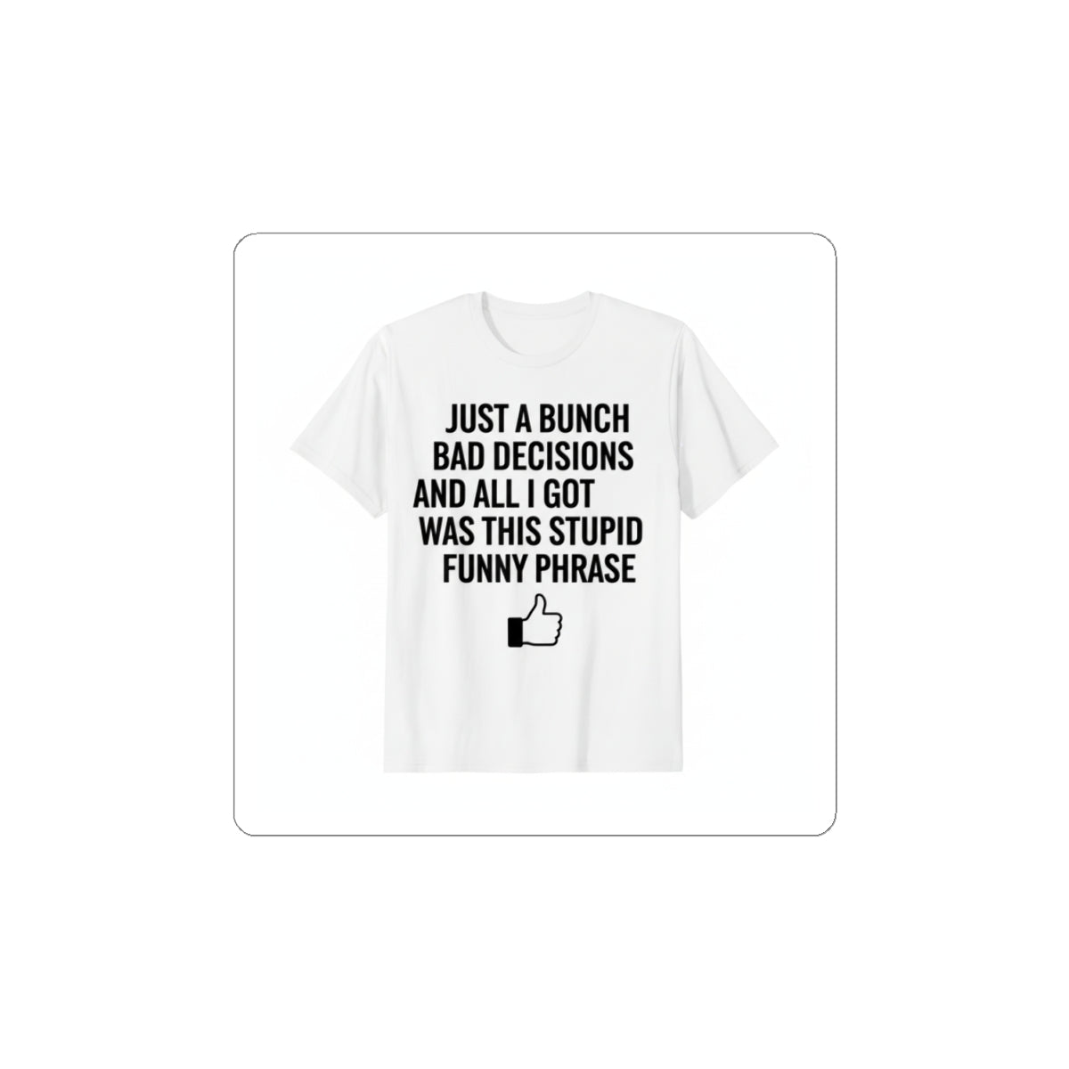 Self-Deprecating Quote Sticker | Sarcastic Introvert, Anxiety Humor
