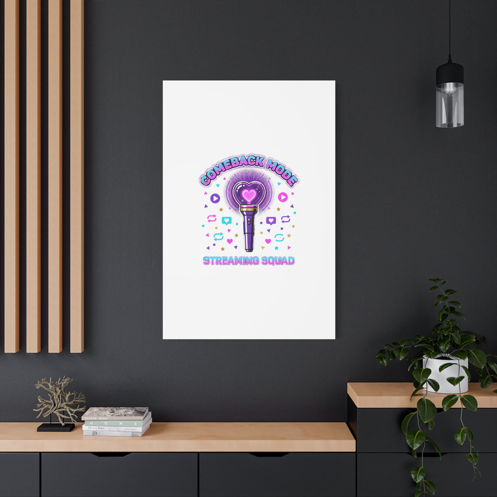 Comeback Mode Lightstick Canvas | K-pop Comeback, Streaming Squad