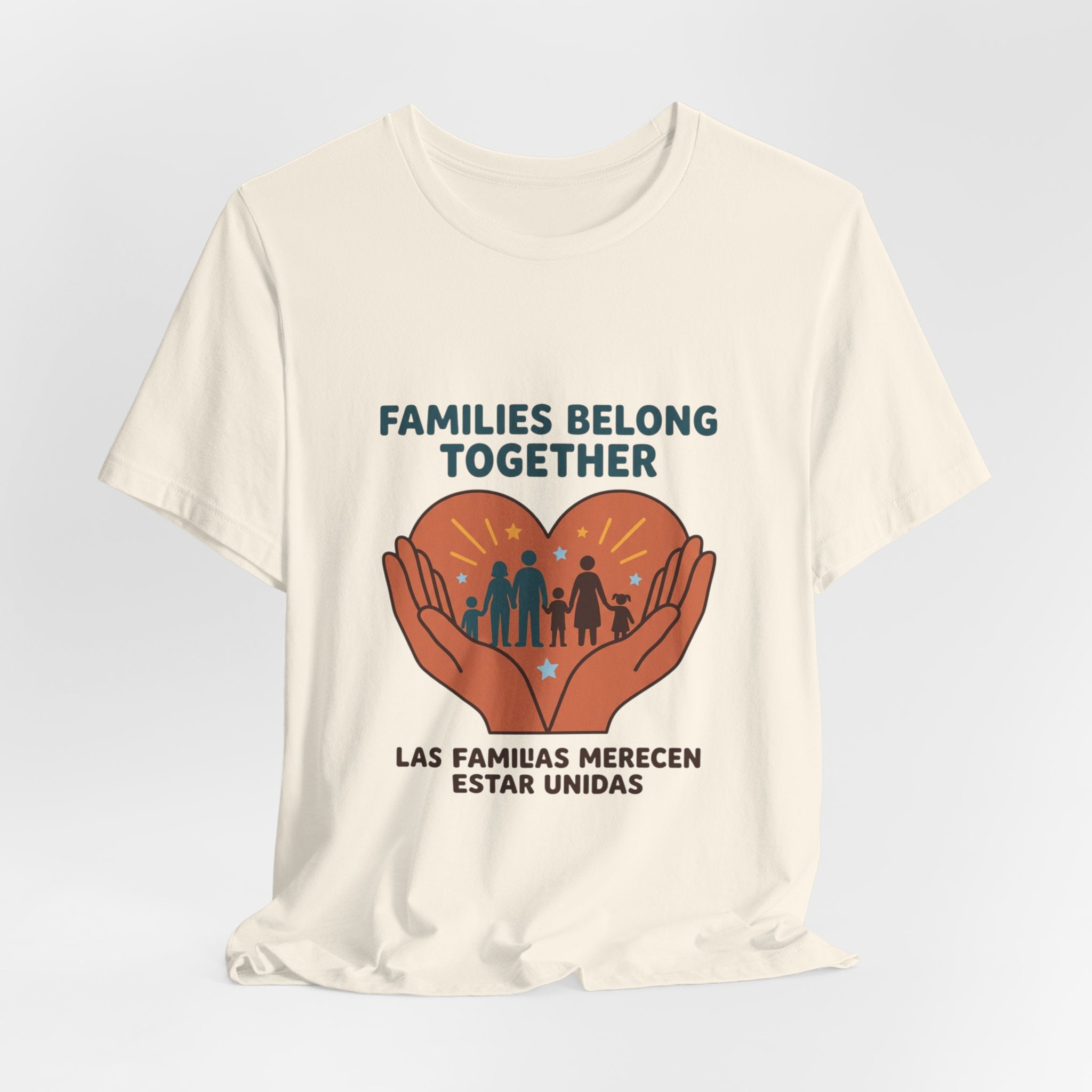 Families Belong Together Tee | family unity, solidaridad, bilingual