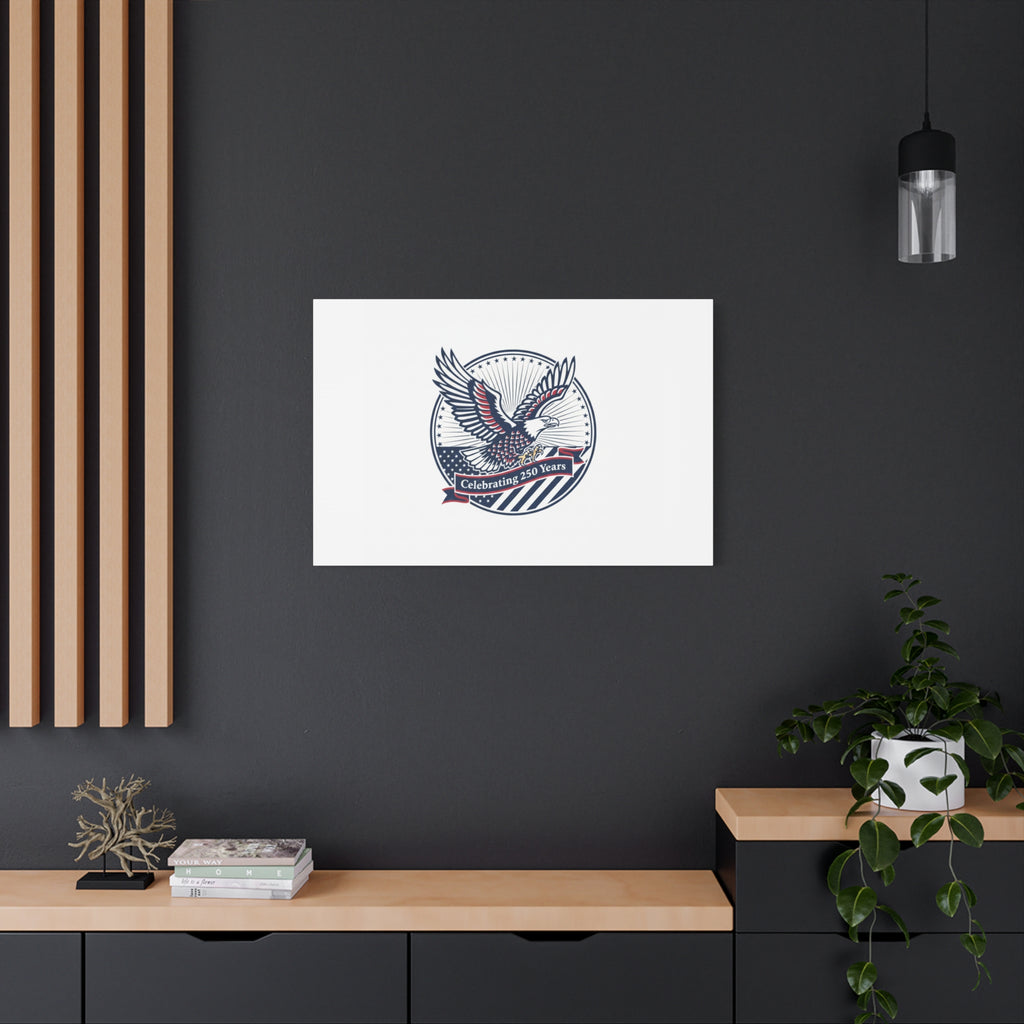 250th Anniversary Eagle Emblem Canvas | Semiquincentennial Americana