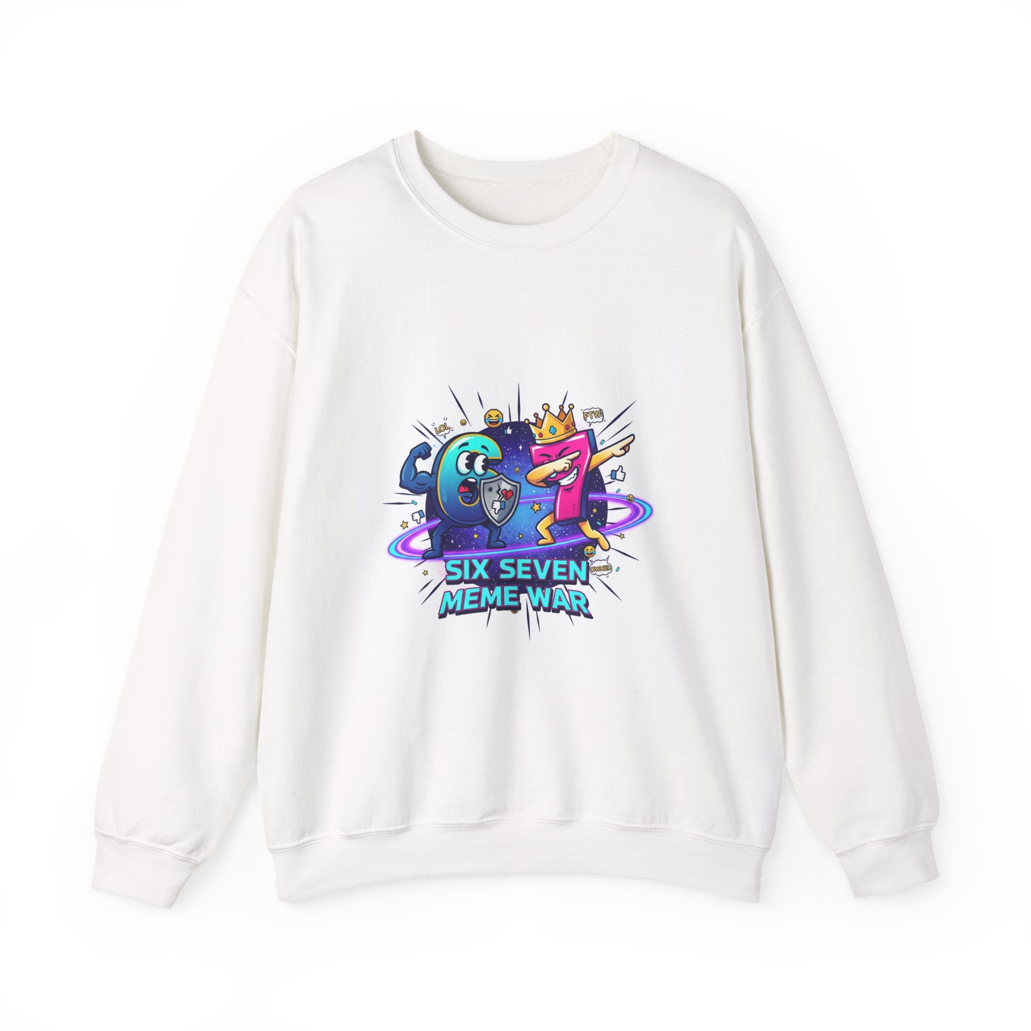 Six Seven Frogs Dabbing Sweatshirt | Meme War Space Frogs Crewneck