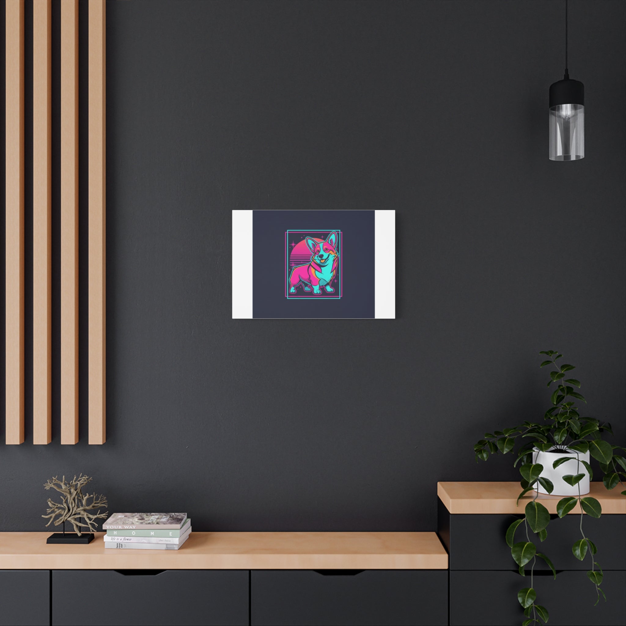 Platonic Love Corgi Canvas | Friendship Valentine, Galentine’s Wall Art