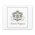 Ornate Brooch Emblem Canvas | Vintage Formalwear Accents, Baroque Print