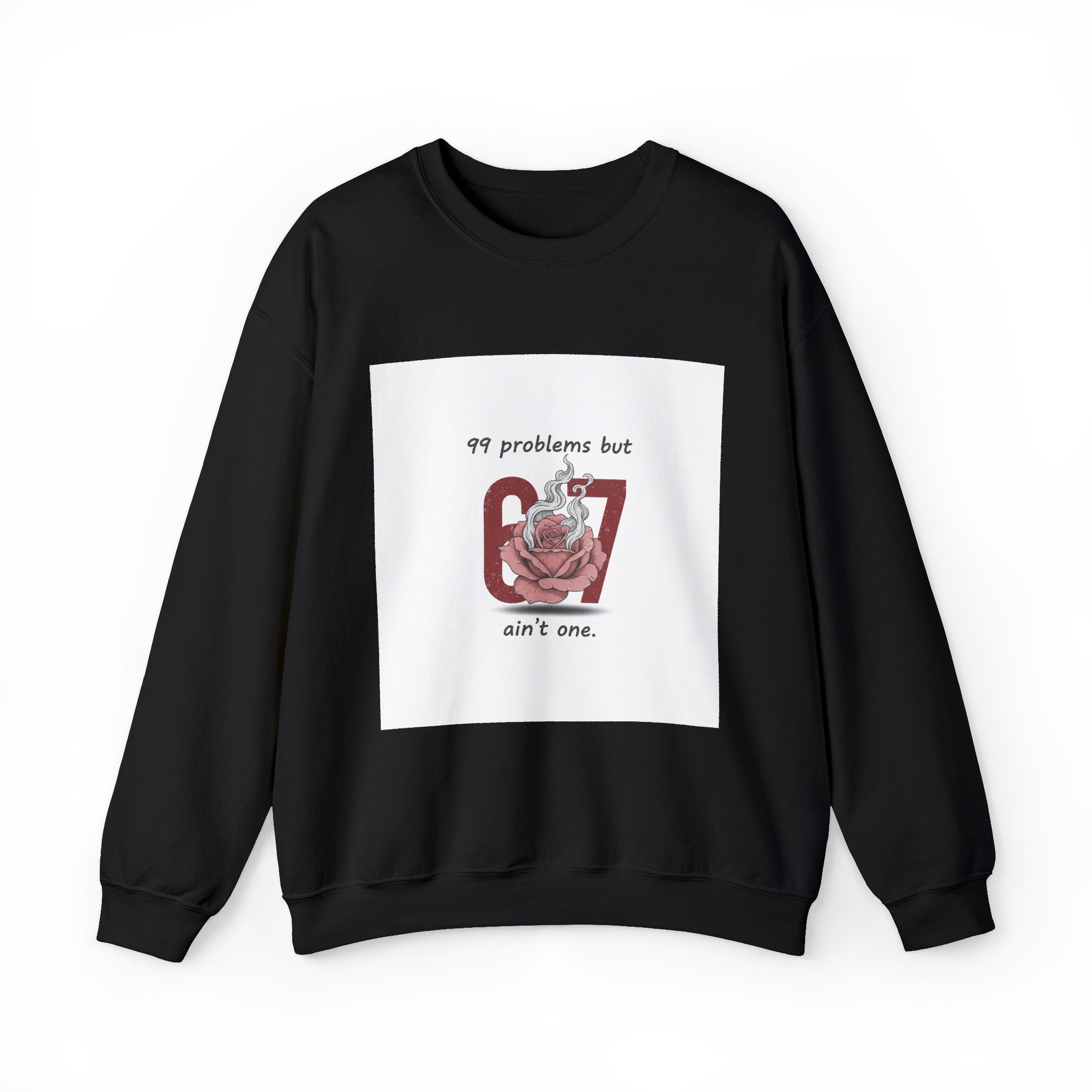Weird Cupid Graphic Sweatshirt | quirky heart shirt, chaotic love design