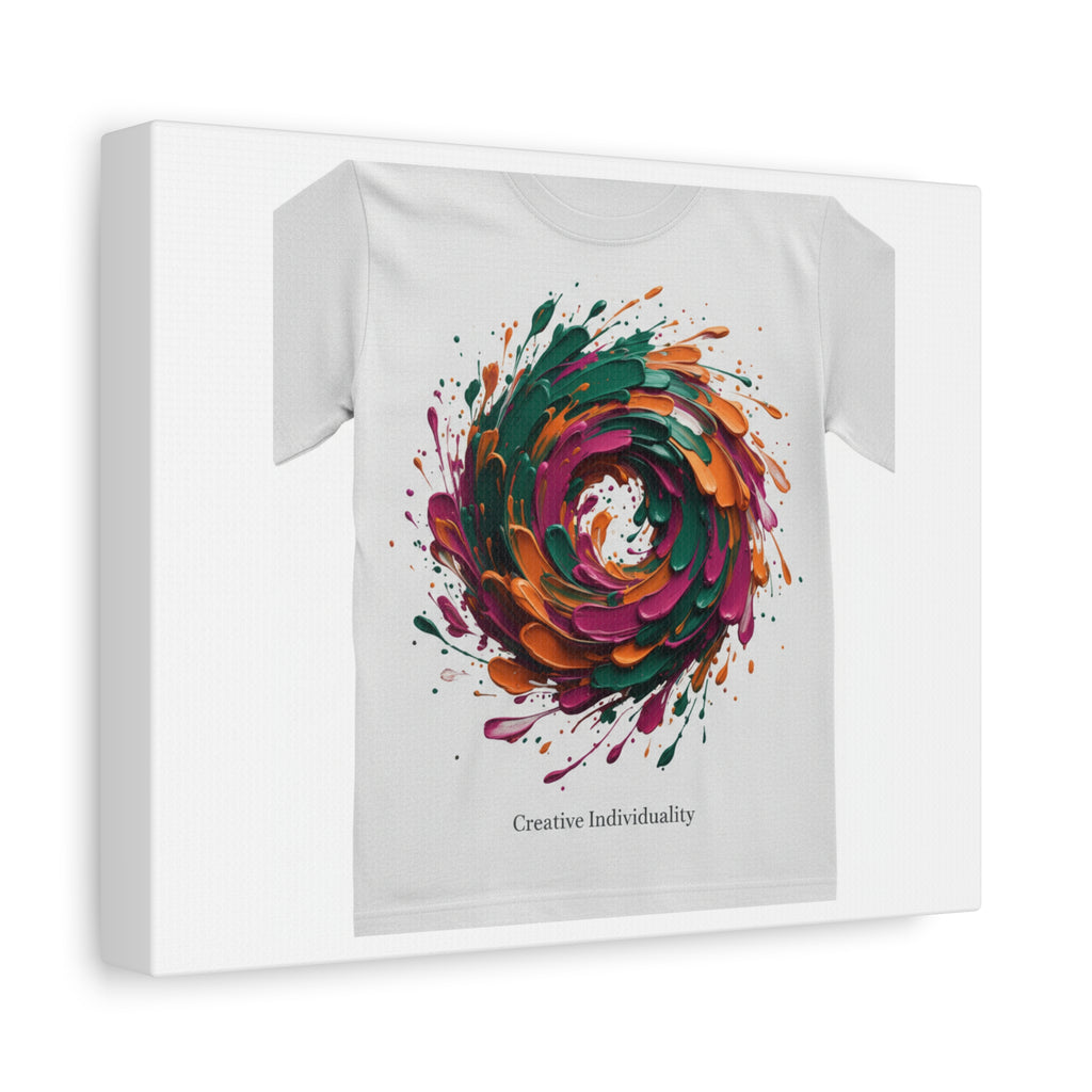 Painterly Abstract Floral Swirl Canvas | Matte Stretched Canvas