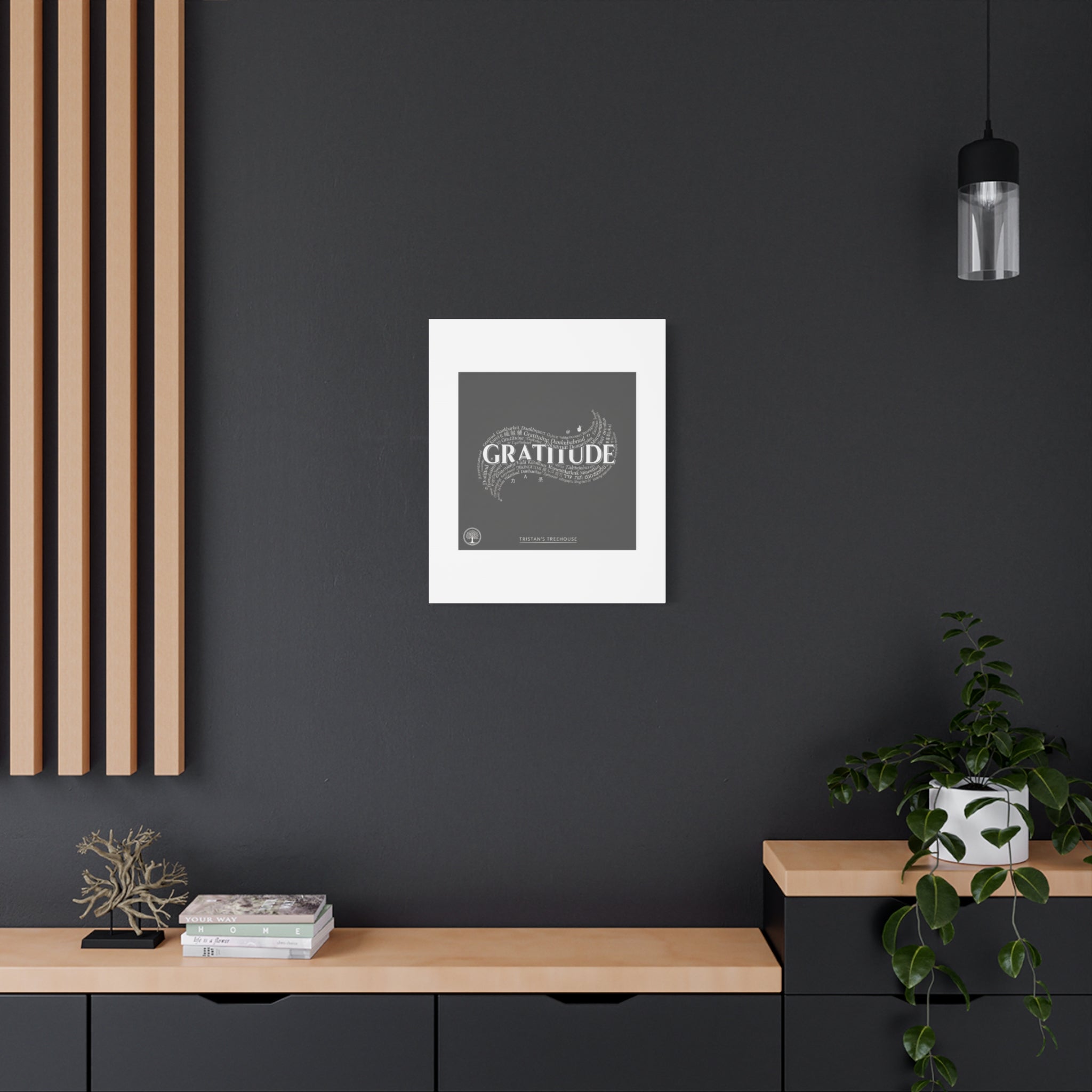 Gratitude Wall Art Matte Canvas | Tiny Treats, sweet uplifting print