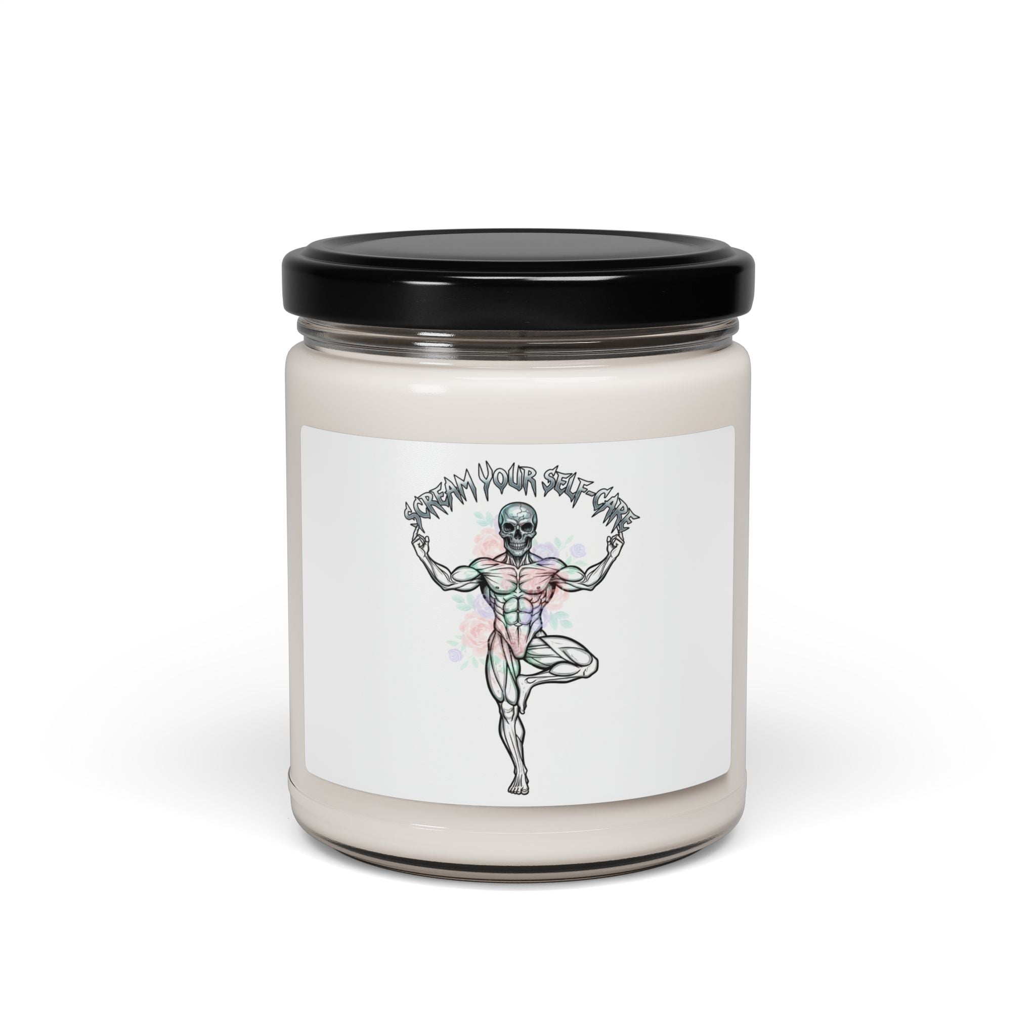 Hard Rock Self-Care Candle | Soy Candle, gothic wellness quote
