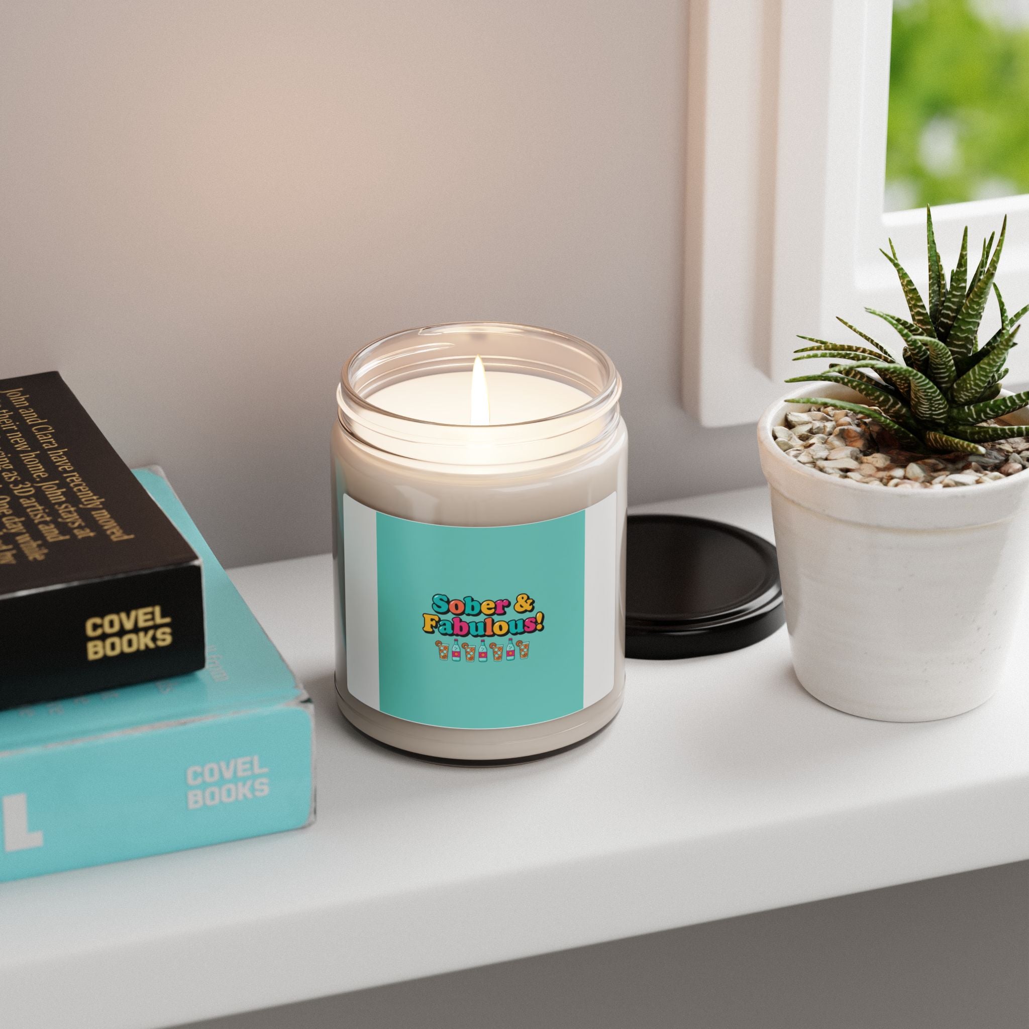 Sober & Fabulous Candle, Dry January mocktail trend soy candle