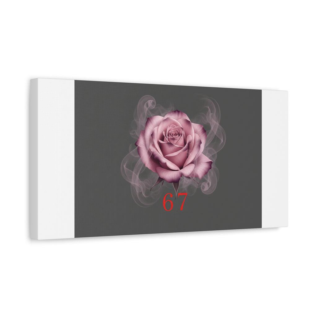 6 7 Valentine's Canvas | Viral Gothic Rose Wall Art | 6 7 Meaning Dark Romance