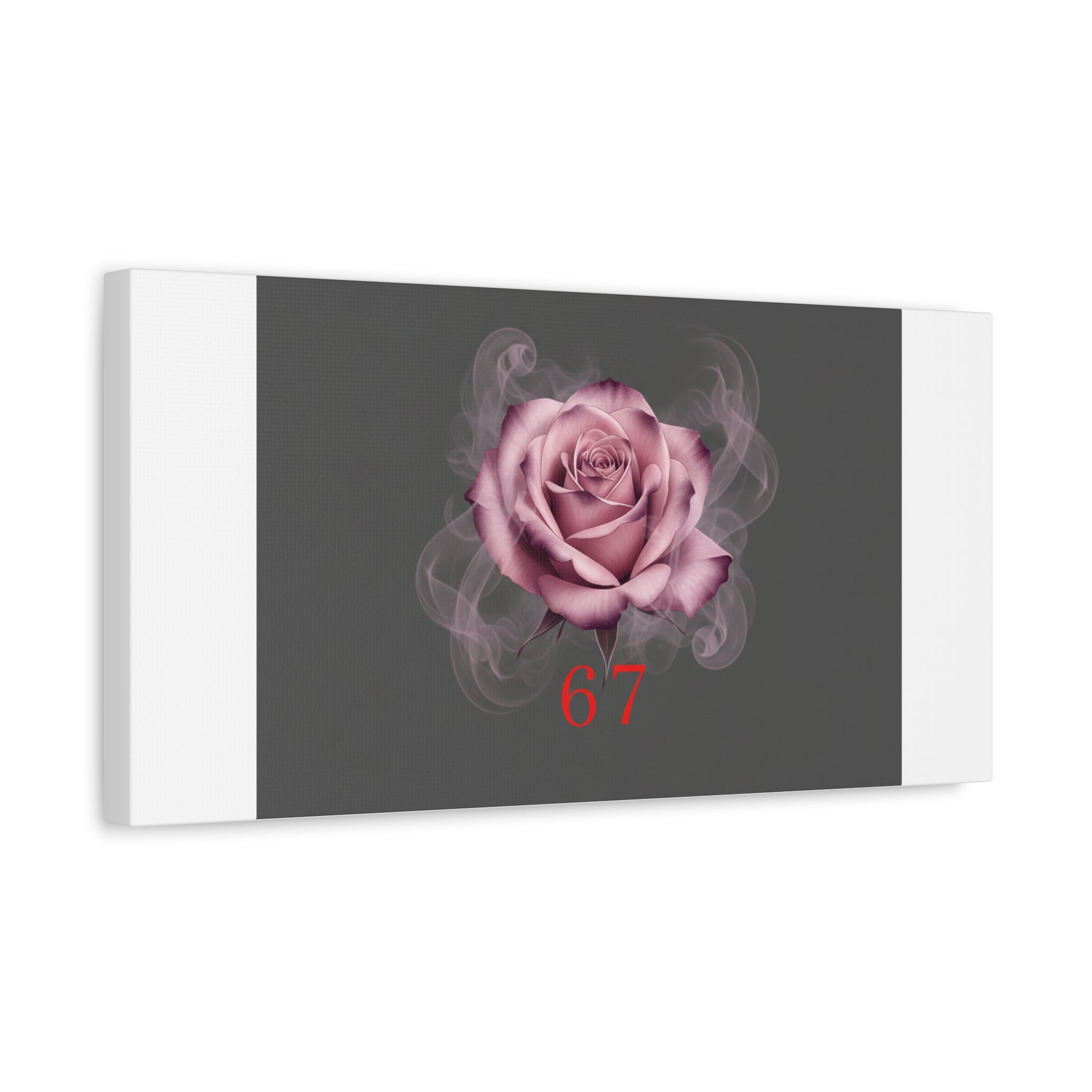 6 7 Valentine's Canvas | Viral Gothic Rose Wall Art | 6 7 Meaning Dark Romance