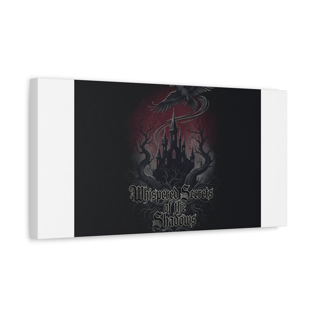 Whispered Secrets of the Shadows Castle Wall Art, Matte Canvas | Gothic Medieval Decor