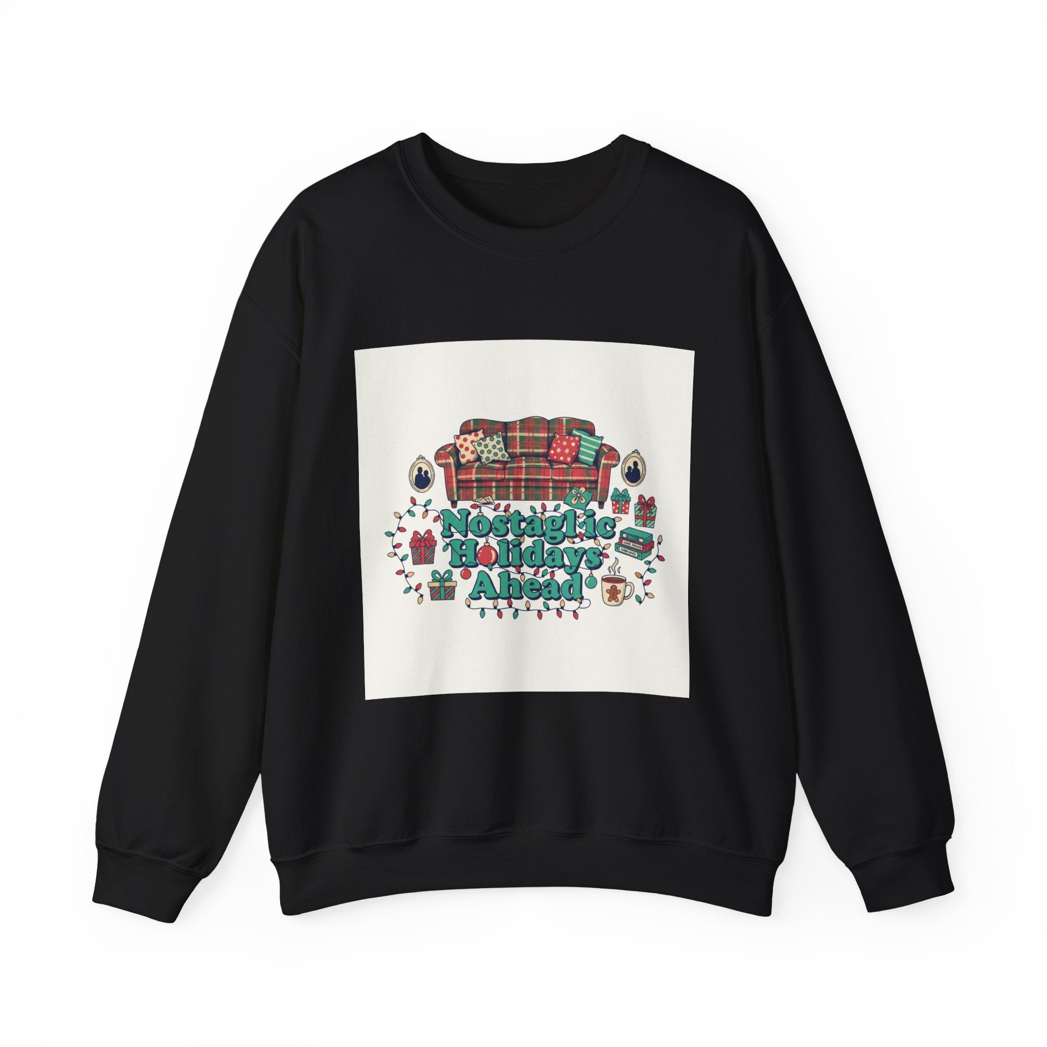 Nostalgia Is Coming Crewneck Sweatshirt, vintage holiday print | retro Christmas decor