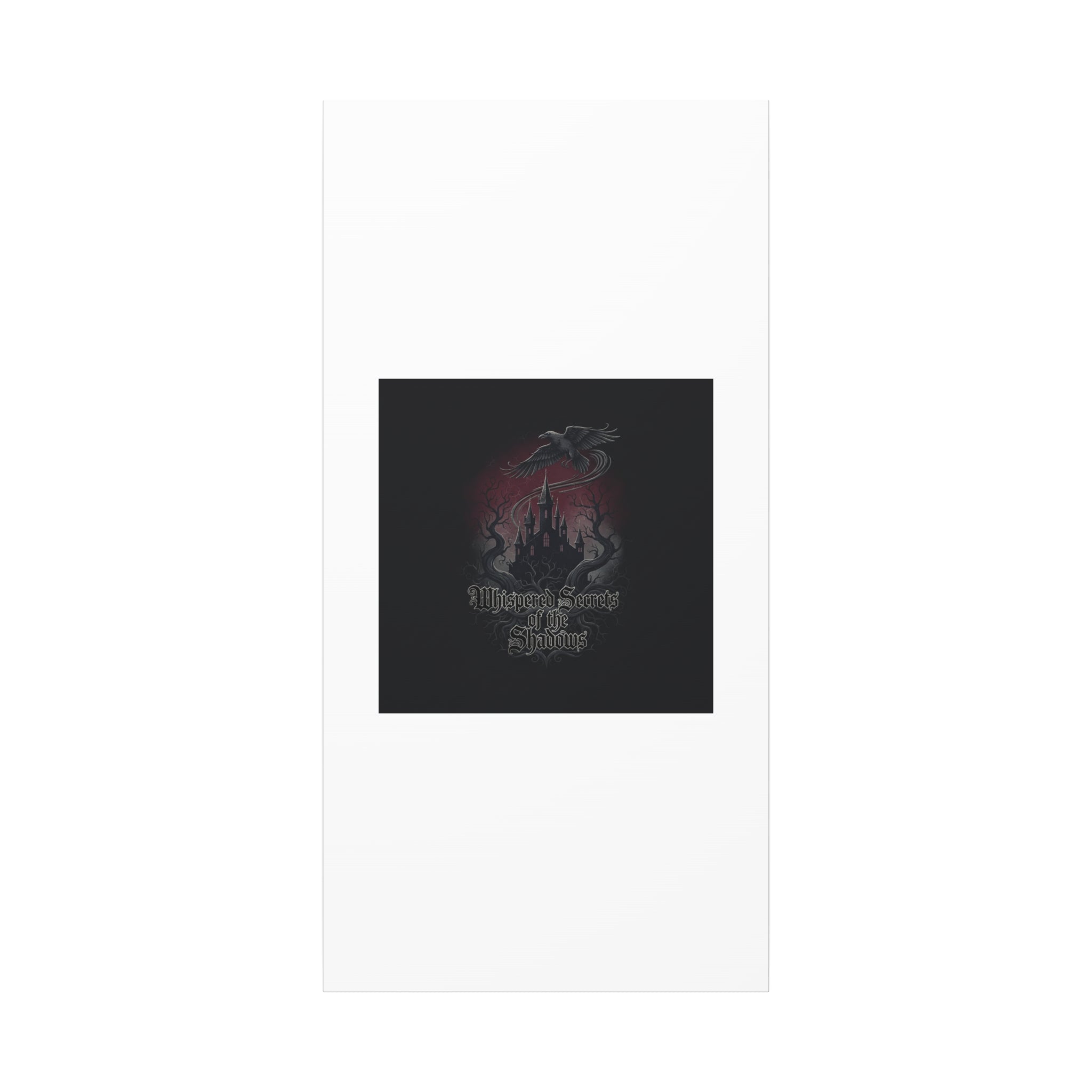 Whispered Secrets of the Shadows Castle Wall Art, Matte Canvas | Gothic Medieval Decor