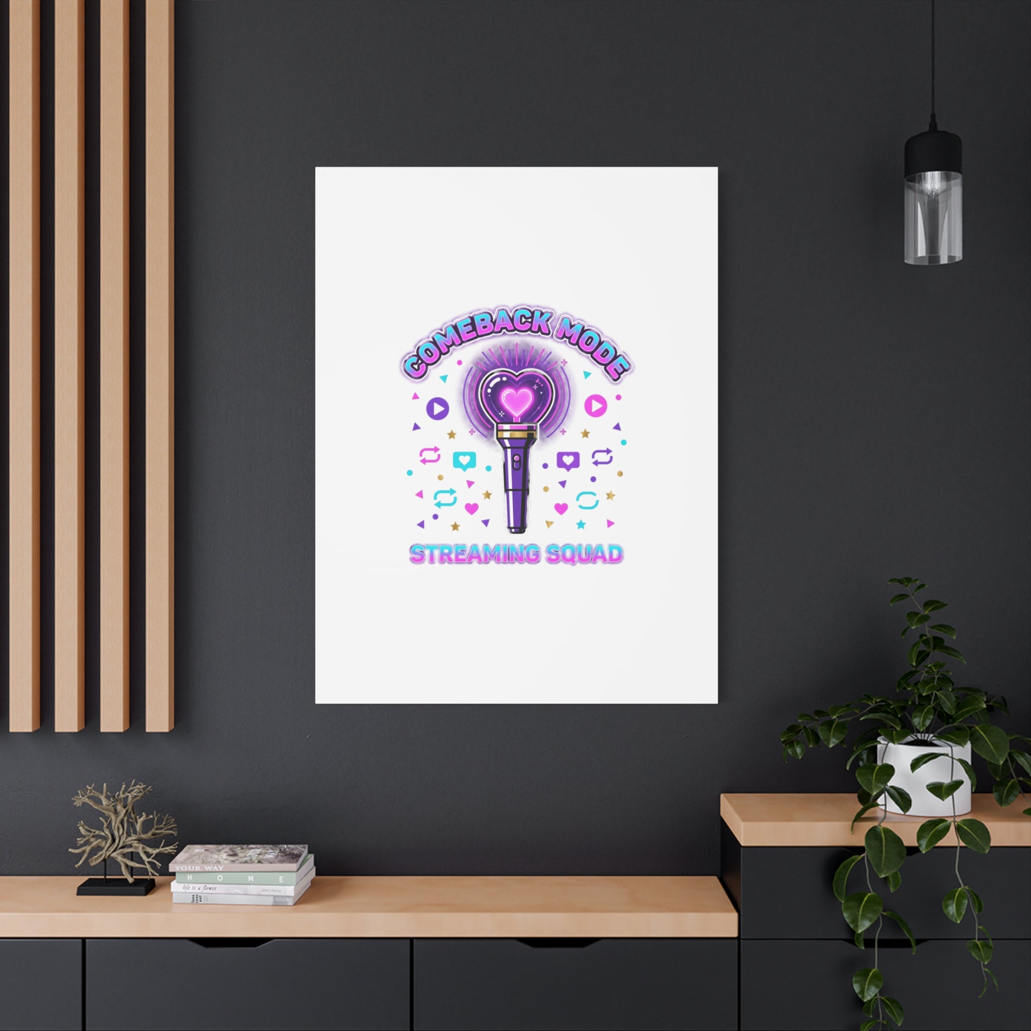 Comeback Mode Lightstick Canvas | K-pop Comeback, Streaming Squad