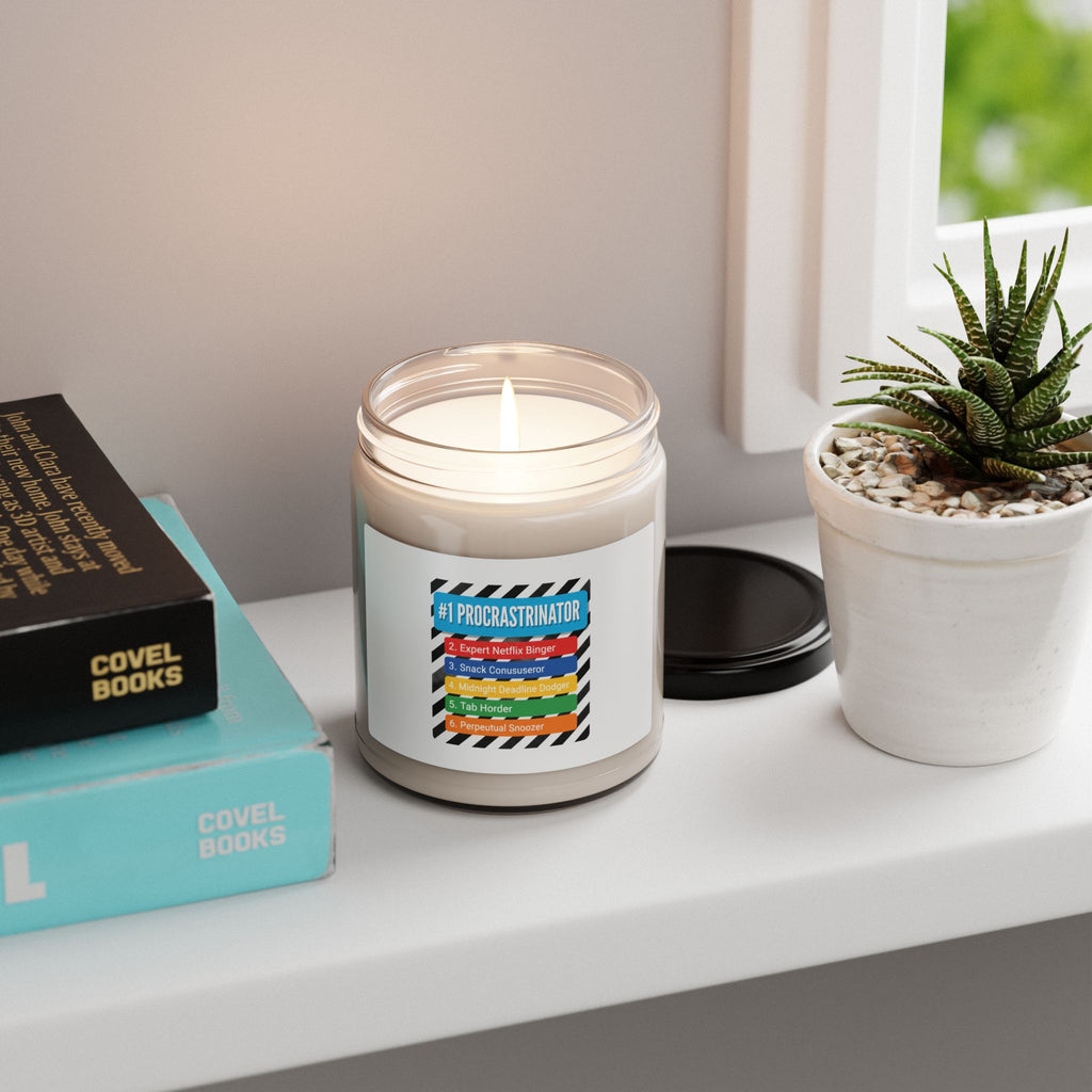 #1 Procrastinator Soy Candle, Top-List Ranking Humor | List-Lover Novelty