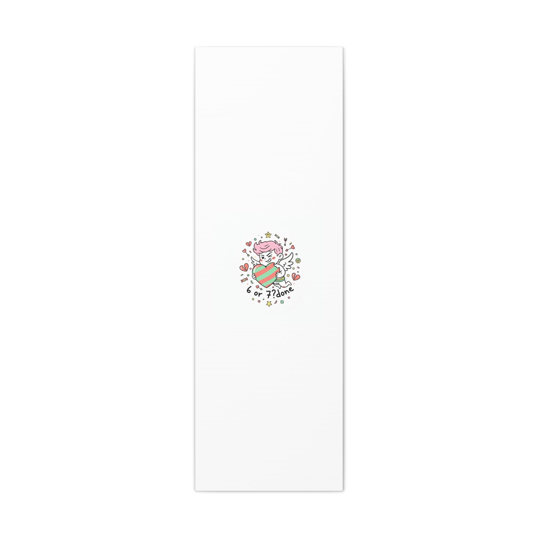 Weird Cupid heart illustration Canvas | Weird Valentine, quirky chaotic love