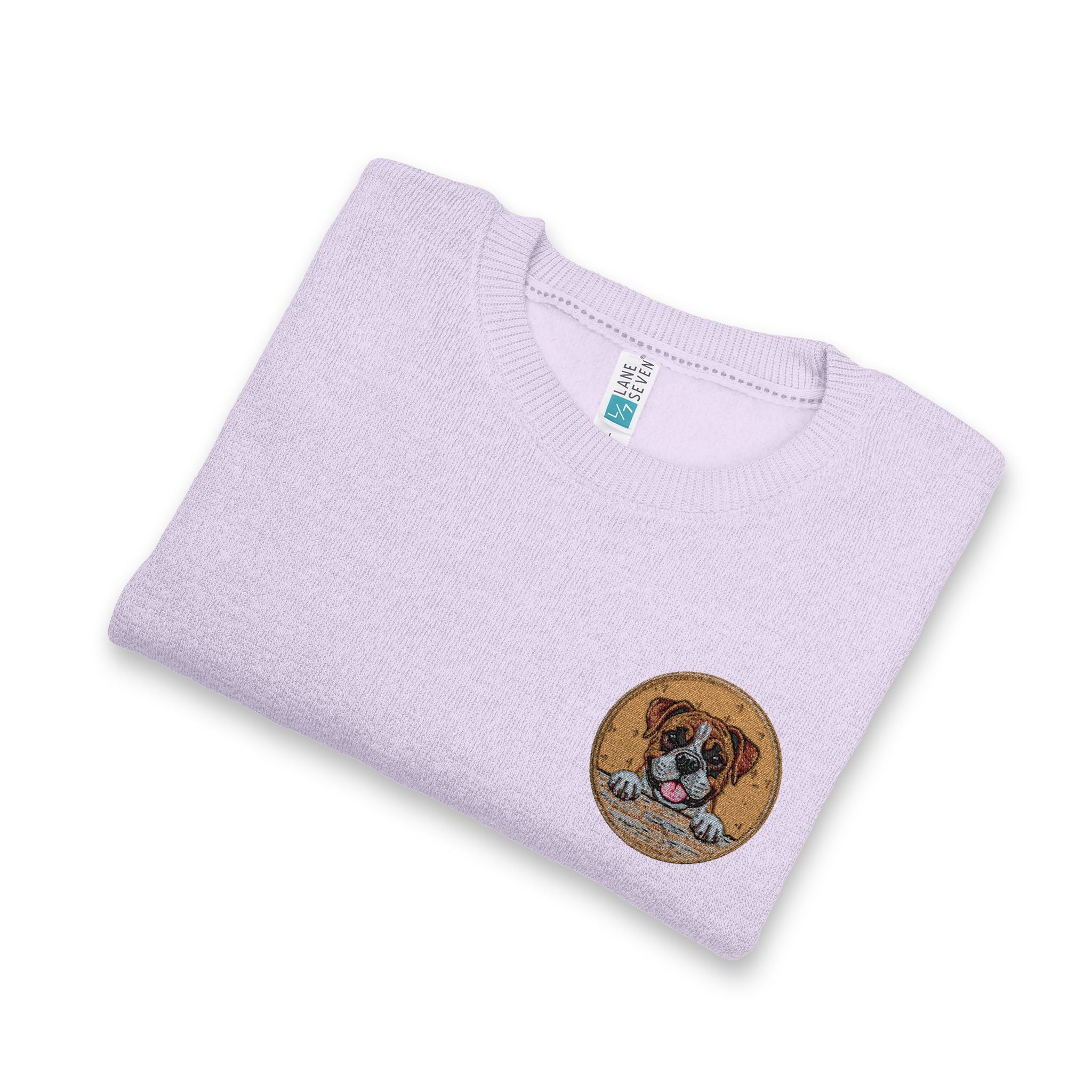 Dog Meme Nantucket Embroidered Crewneck Sweatshirt — Coastal Sealife Patch
