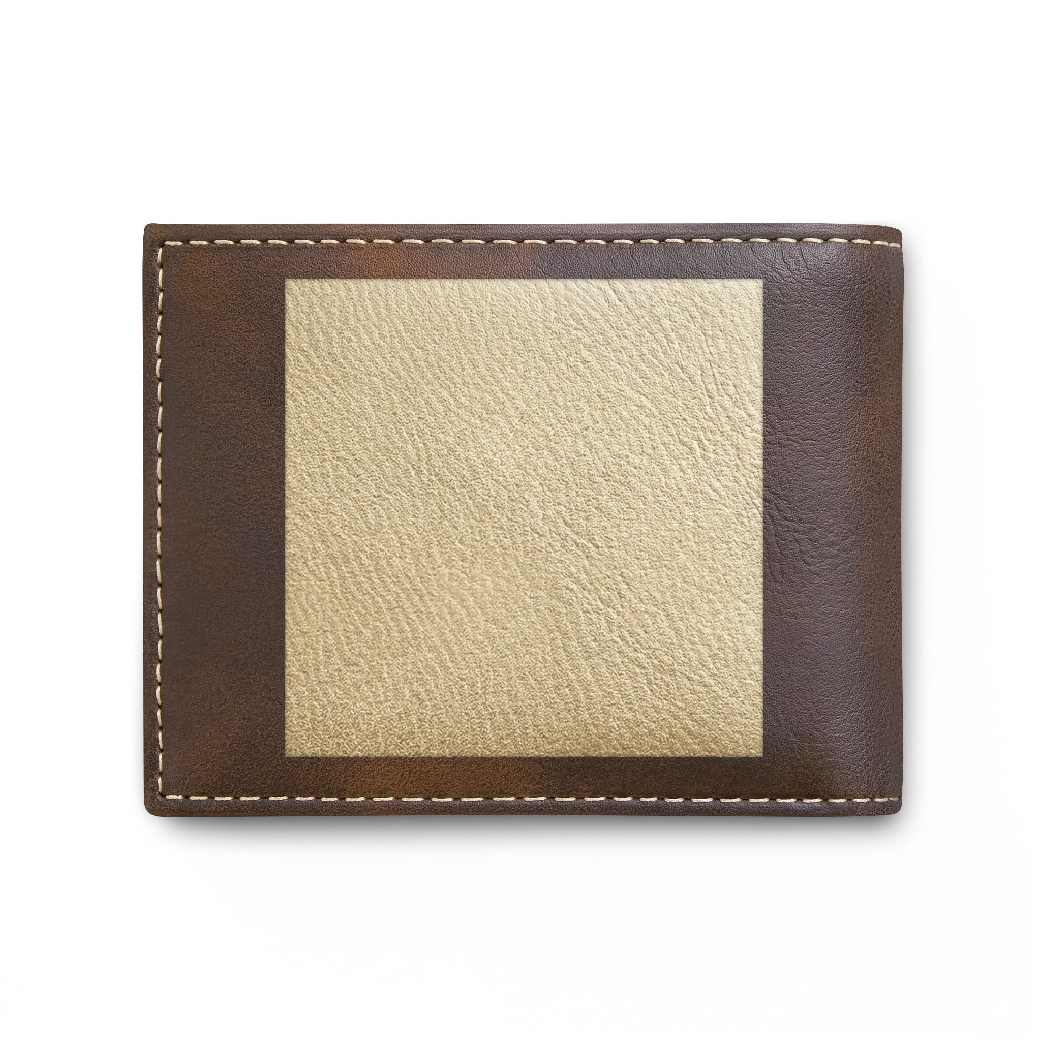 Bi-Fold Wallet — Slim Leather ID Wallet with Flip Window