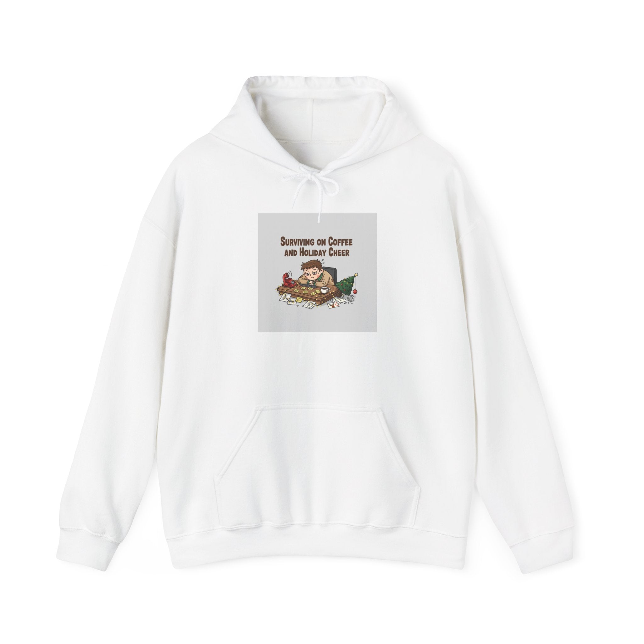 festive but tired hoodie | holiday stress shirt, burnout meme