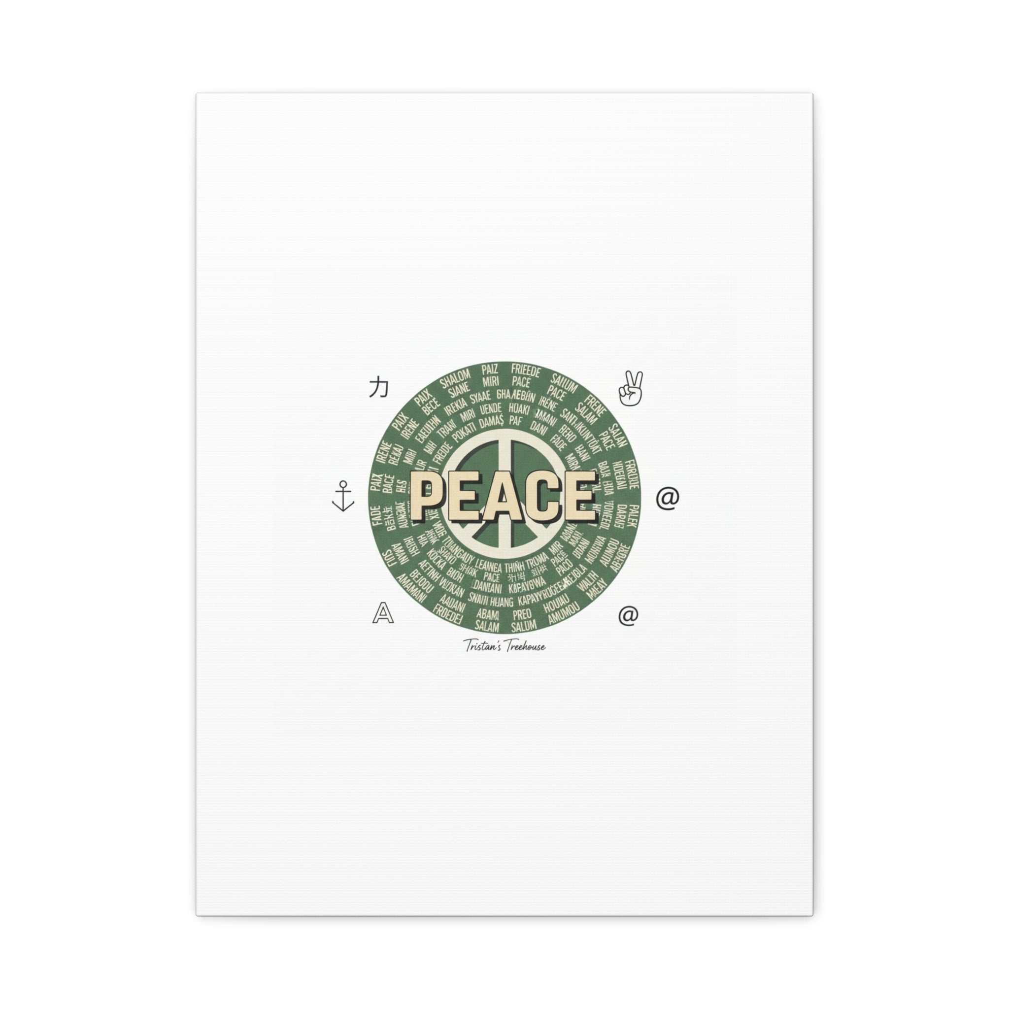 Peace doodle canvas | hand drawn sketch aesthetic, handwritten message