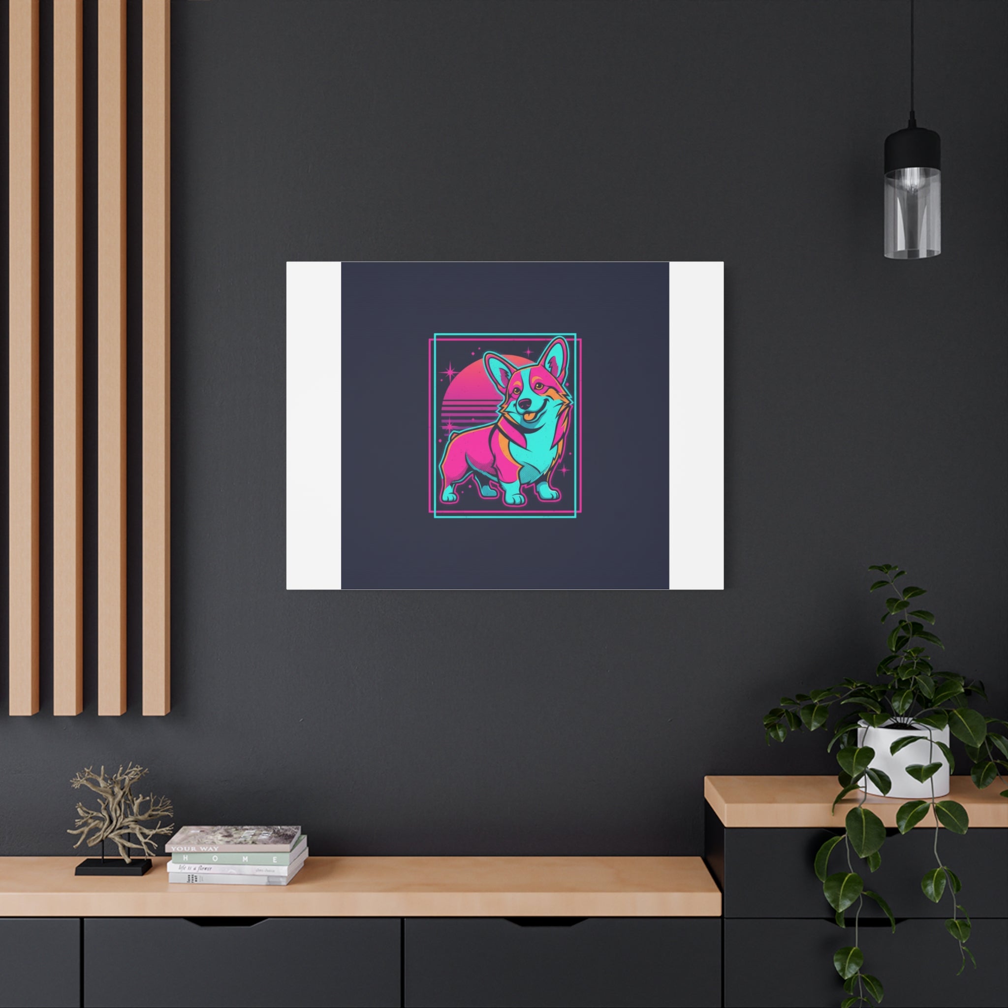 Platonic Love Corgi Canvas | Friendship Valentine, Galentine’s Wall Art