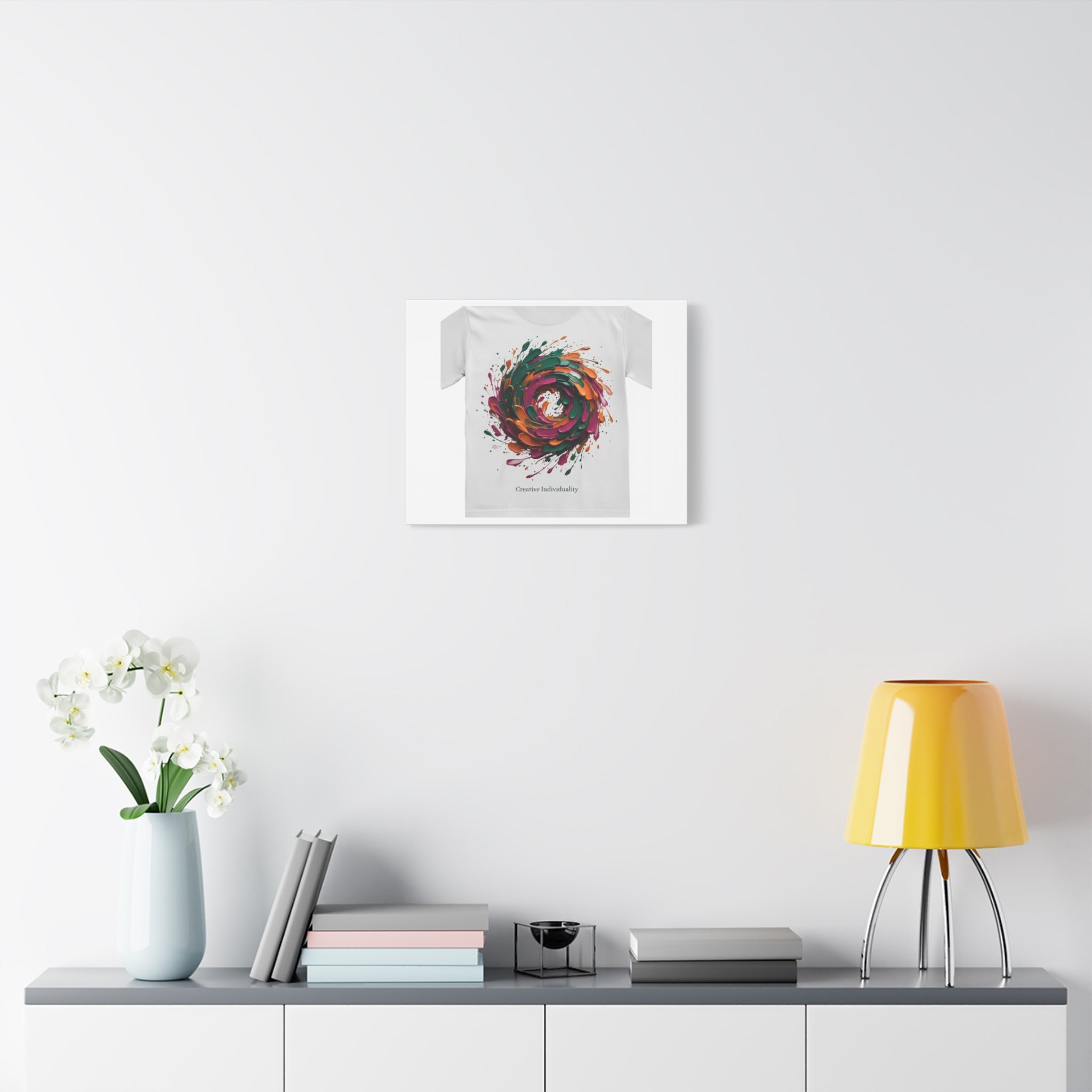 Painterly Abstract Floral Swirl Canvas | Matte Stretched Canvas
