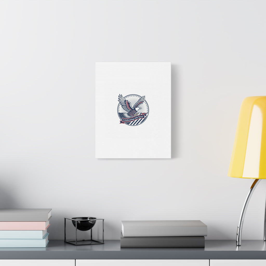 250th Anniversary Eagle Emblem Canvas | Semiquincentennial Americana
