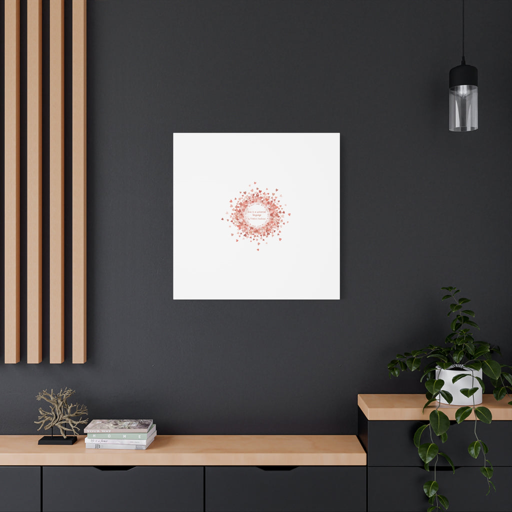 Tiny Heart Confetti Canvas | Matte Stretched Wall Art